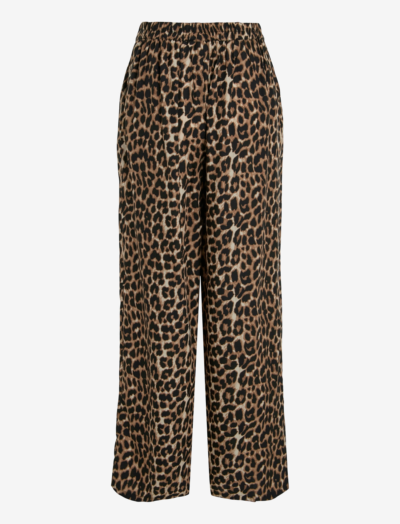 Vila - VILIOPANA LIO HW WIDE PANTS - plačios kelnės - brazzilian sand - 2