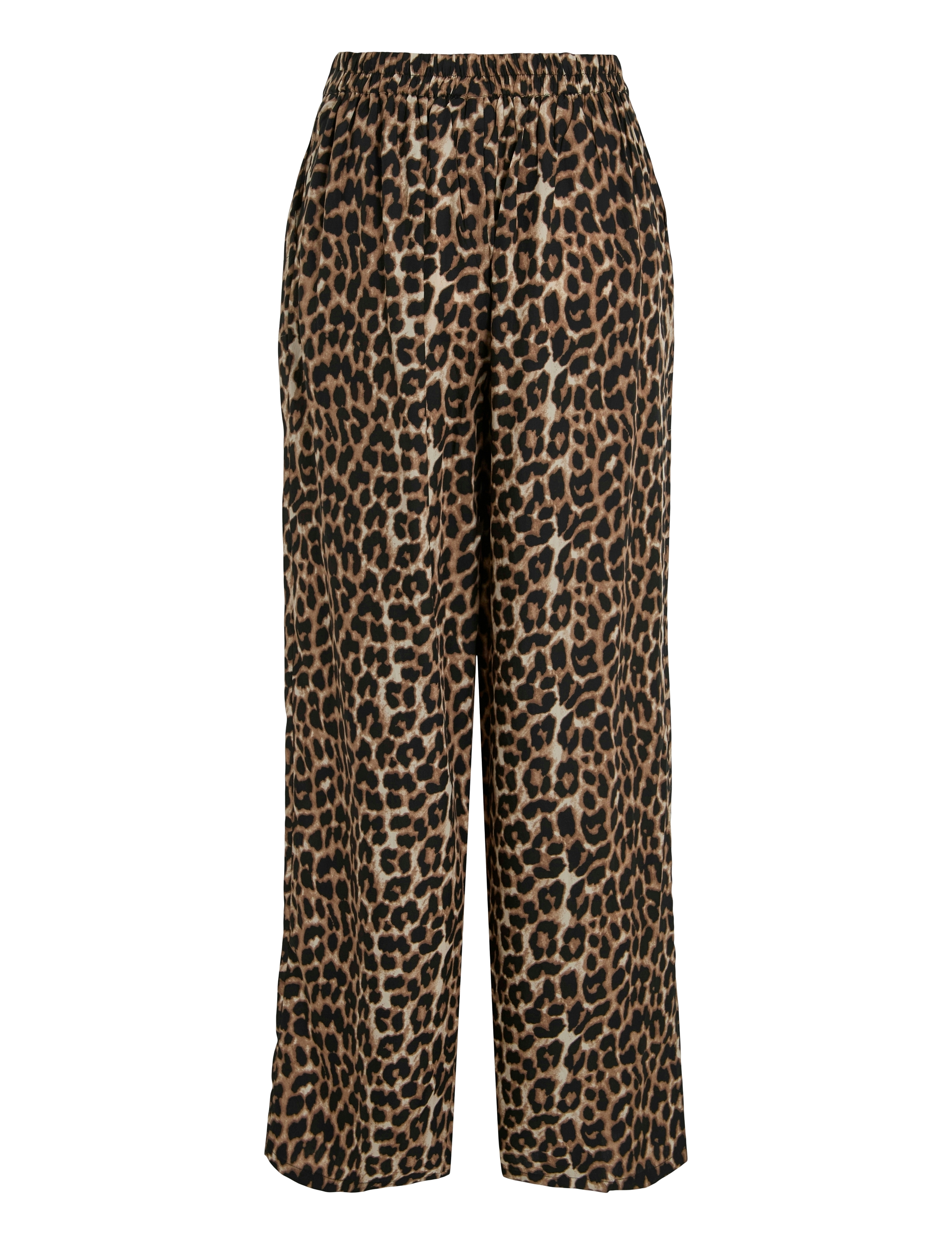 Vila - VILIOPANA LIO HW WIDE PANTS - laia säärega püksid - brazzilian sand - 2