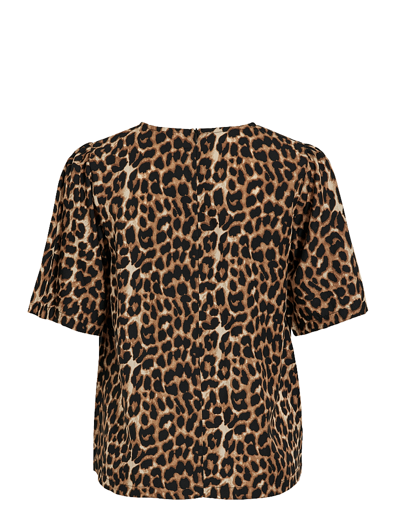 Vila - VILIOPANA LIO O-NECK 2/4 TOP/PR - kurzämlige blusen - brazzilian sand - 2