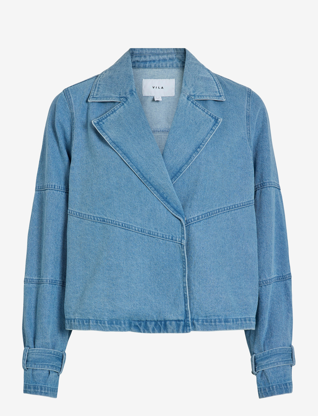 Vila - VIVIKEA DENIM TRENCHCOAT JACKET - vårjackor - light blue denim - 0