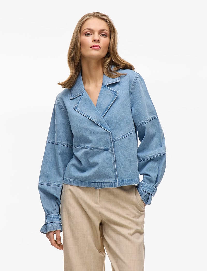 Vila - VIVIKEA DENIM TRENCHCOAT JACKET - light blue denim - 0