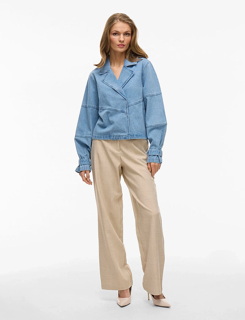 Vila - VIVIKEA DENIM TRENCHCOAT JACKET - light blue denim - 4