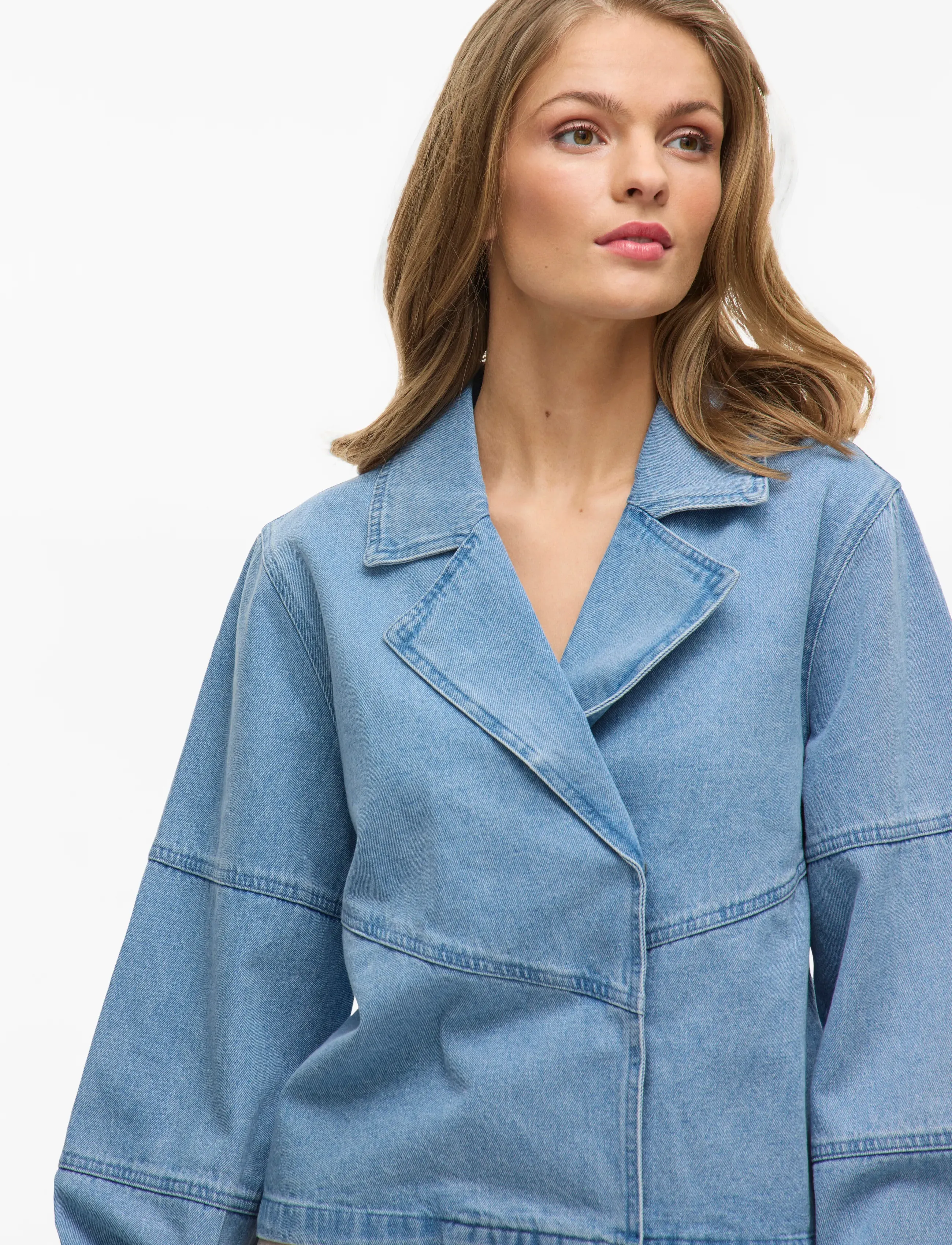 Vila - VIVIKEA DENIM TRENCHCOAT JACKET - light blue denim - 5