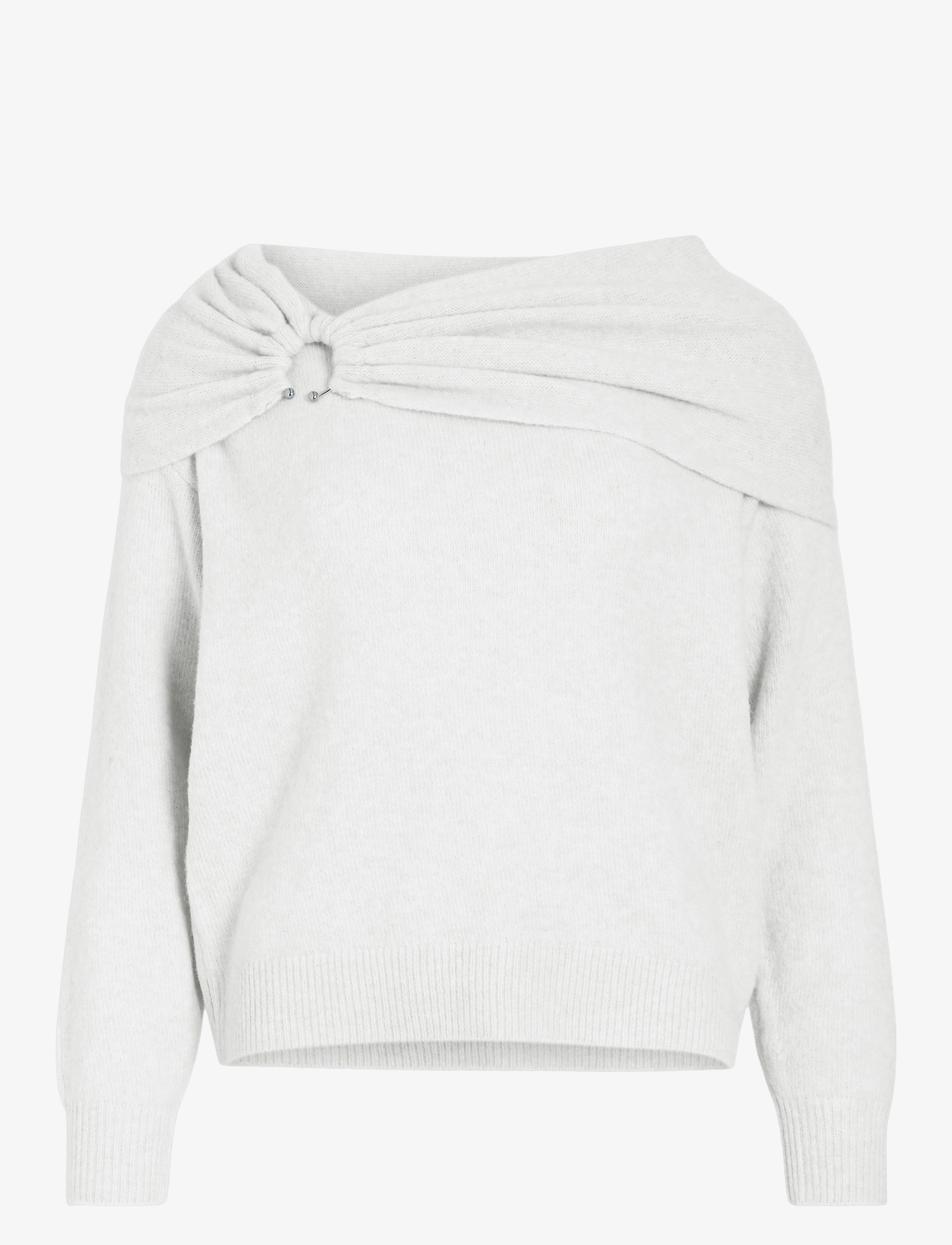 Vila VIKENYA L/S OFF SHOULDER KNIT TOP/KA - Stuttermabolir og toppar - CLOUD DANCER / white