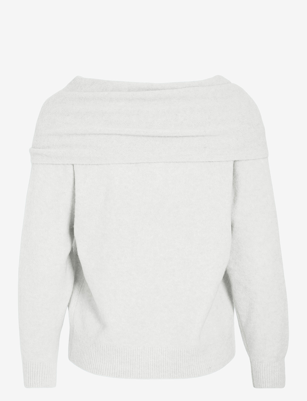 Vila - VIKENYA L/S OFF SHOULDER KNIT TOP/KA - pikkade varrukatega alussärgid - cloud dancer - 2