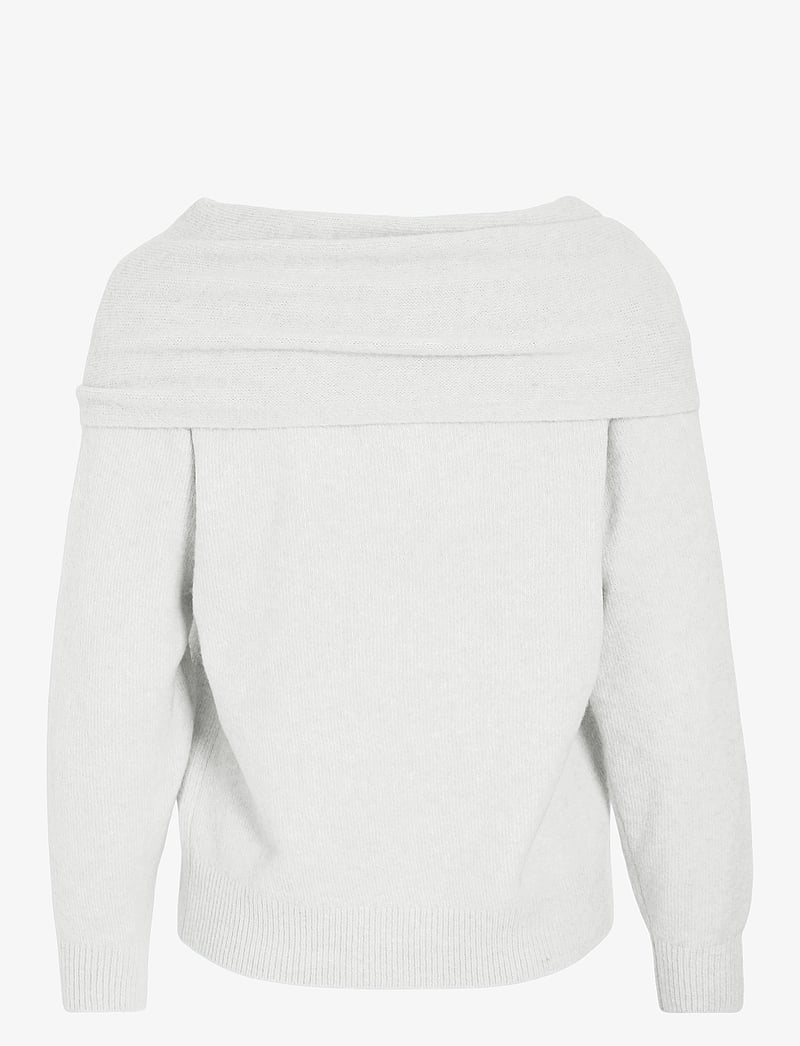 Vila - VIKENYA L/S OFF SHOULDER KNIT TOP/KA - langærmede toppe - cloud dancer - 2