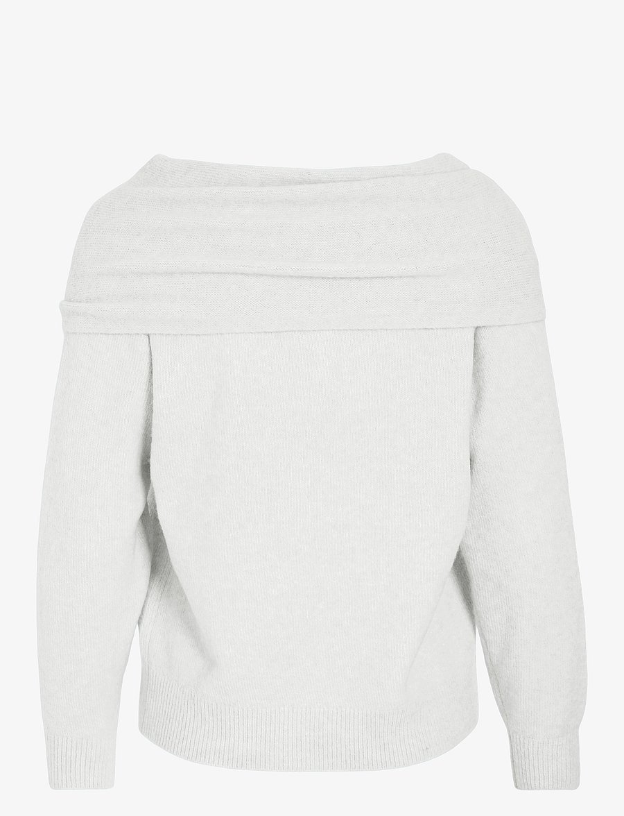 Vila - VIKENYA L/S OFF SHOULDER KNIT TOP/KA - cloud dancer - 2