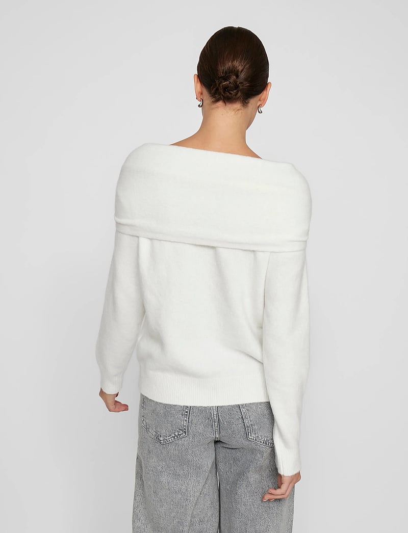 Vila - VIKENYA L/S OFF SHOULDER KNIT TOP/KA - langærmede toppe - cloud dancer - 3