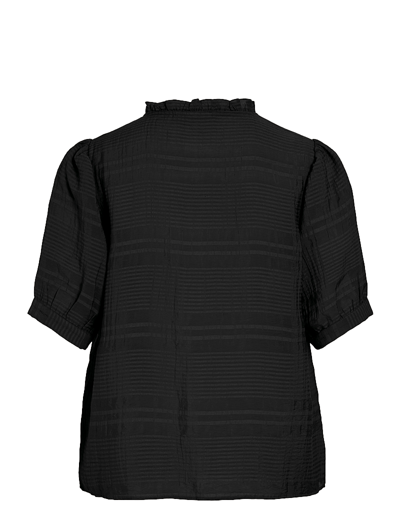 Vila - VIJILALA 2/4 SHIRT - palaidinės trumpomis rankovėmis - black beauty - 1