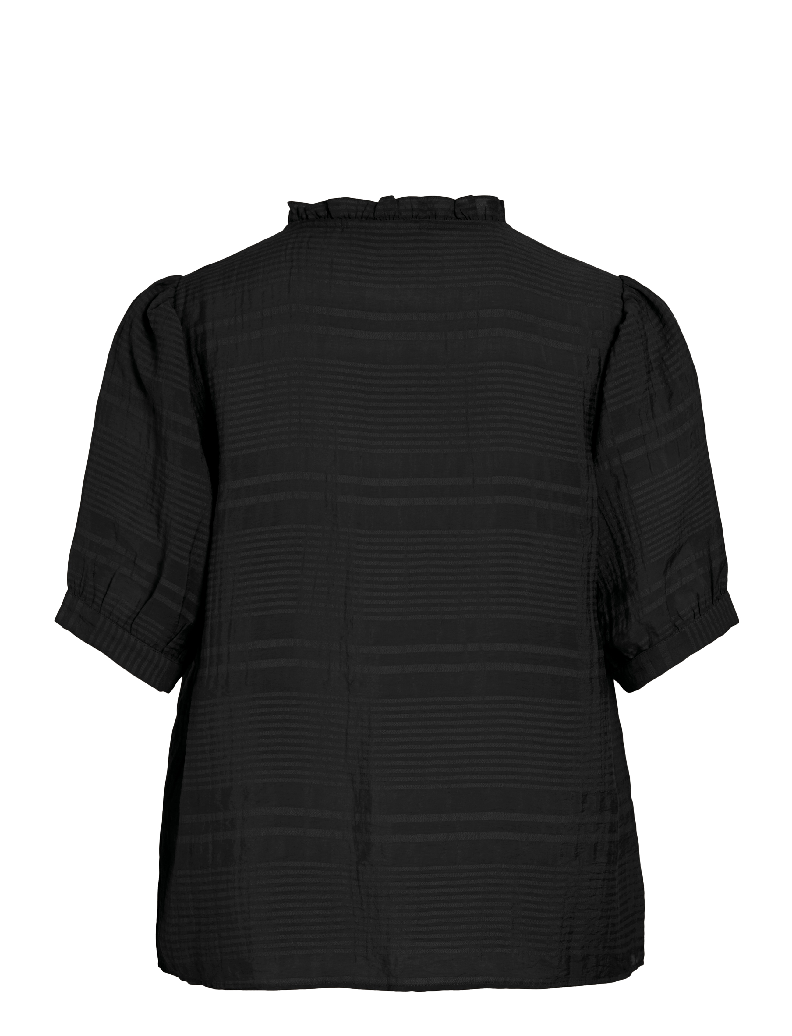 Vila - VIJILALA 2/4 SHIRT - bluzki krotkim rekawem - black beauty - 1