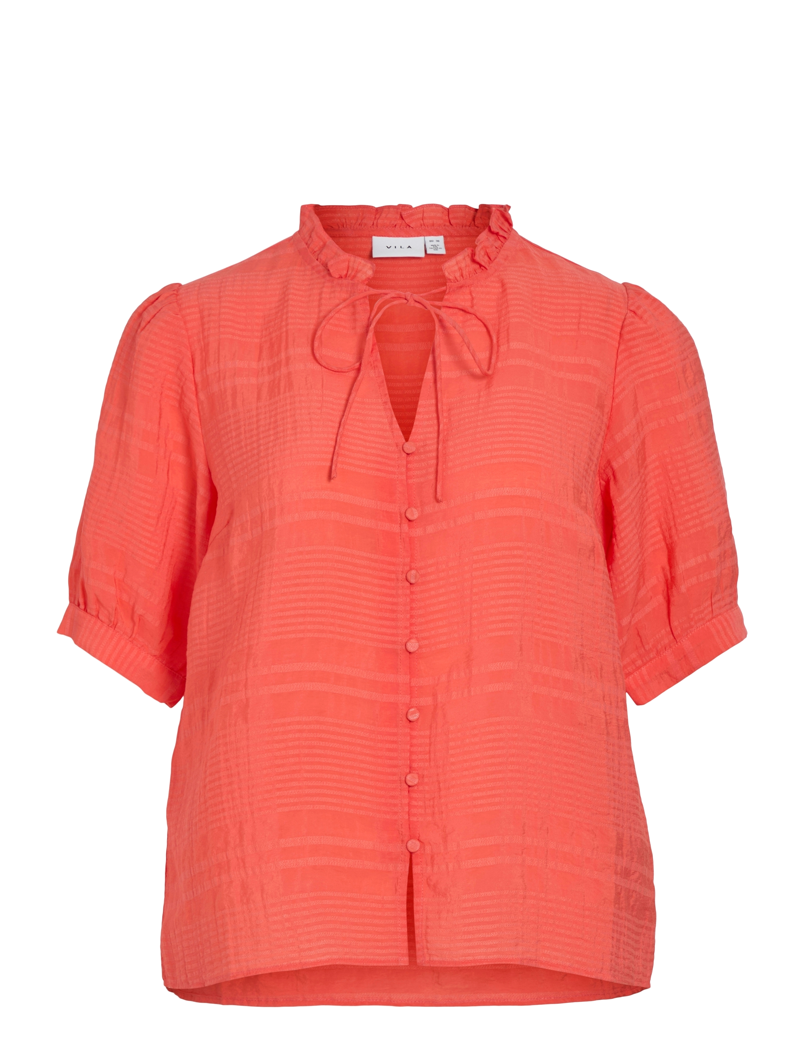 Vila VIJILALA 2/4 SHIRT - Bluser - DUBARRY / coral