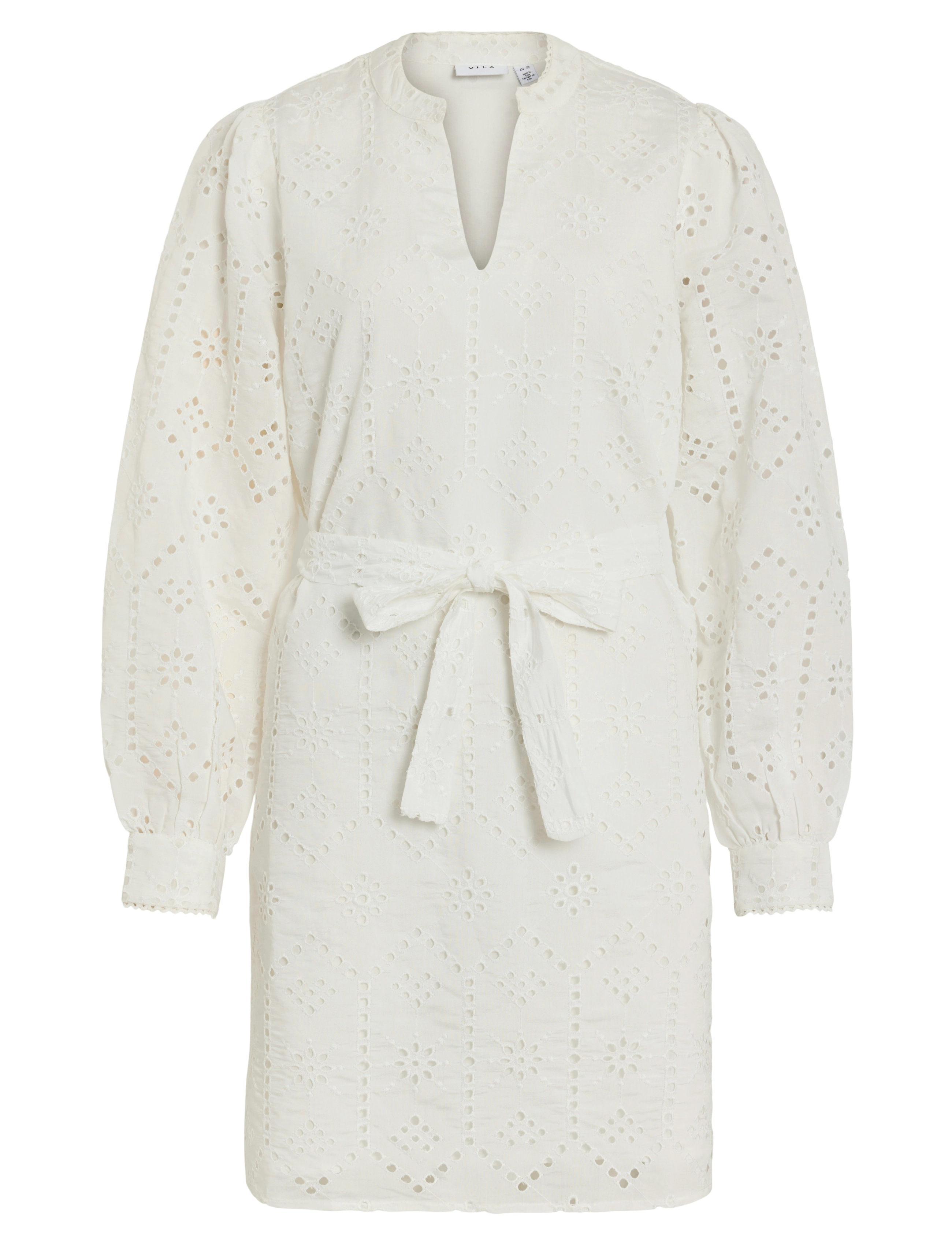 VILA Visine L/S Kurz Kleid Weiß - 34 - Damen
