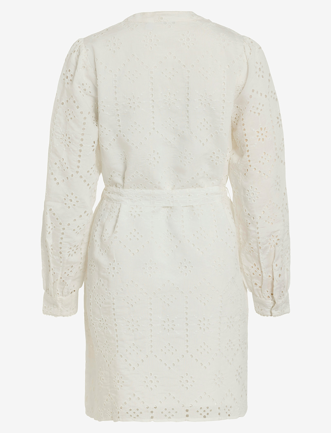 Vila - VISINE L/S SHORT DRESS - konfirmationstøj - bright white - 1