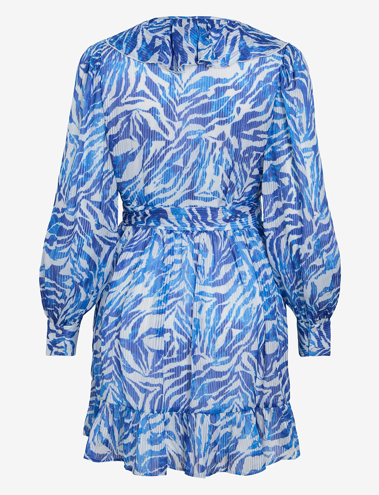 Vila - VILYNGBA L/S WRAP SHORT DRESS/DC/KA - sukienki letnie - snow white - 1