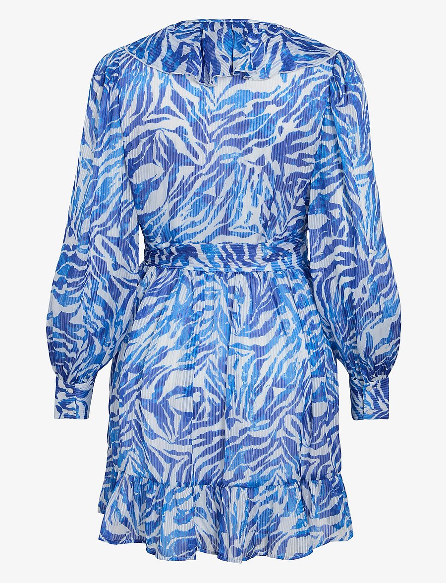 Vila - VILYNGBA L/S WRAP SHORT DRESS/DC/KA - suvekleidid - snow white - 1
