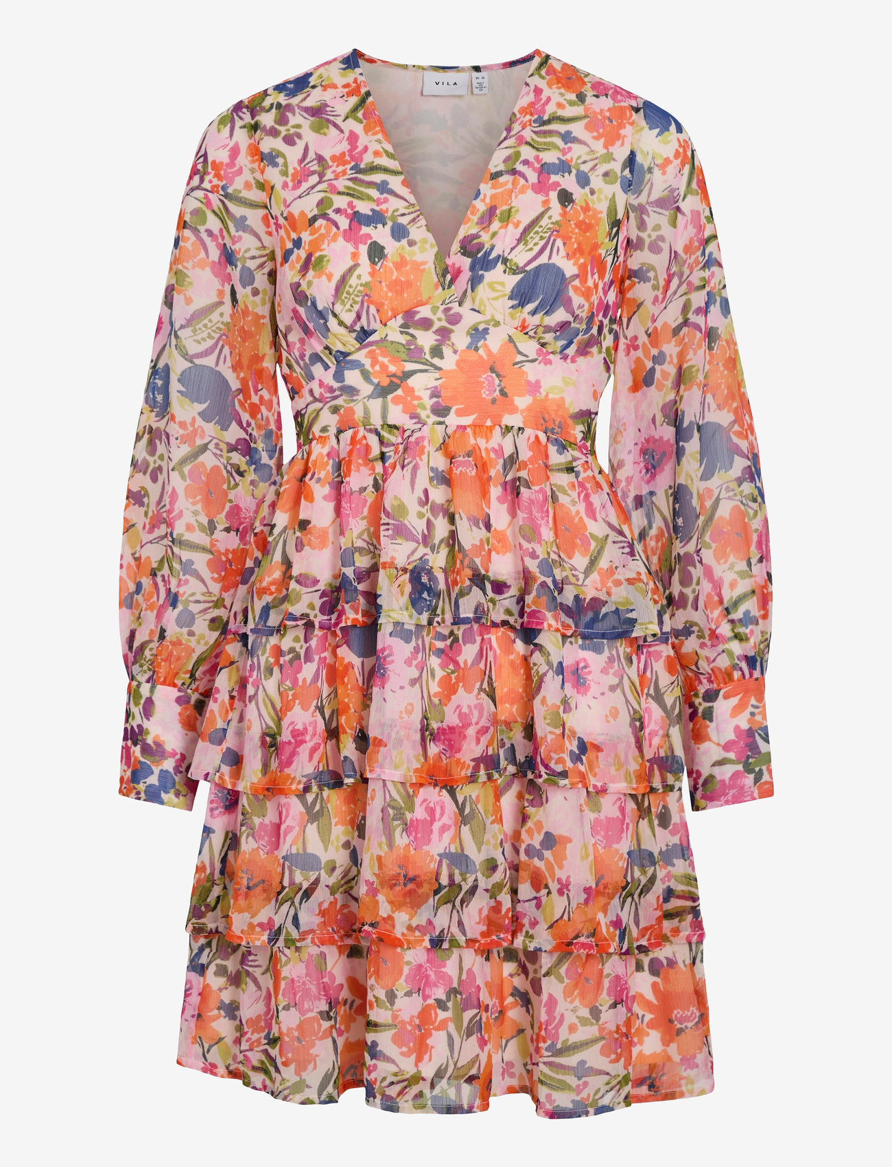 Vila - VIMICHA L/S LAYERING SHORT DRESS/DC/KA - sommerkjoler - misty rose - 0