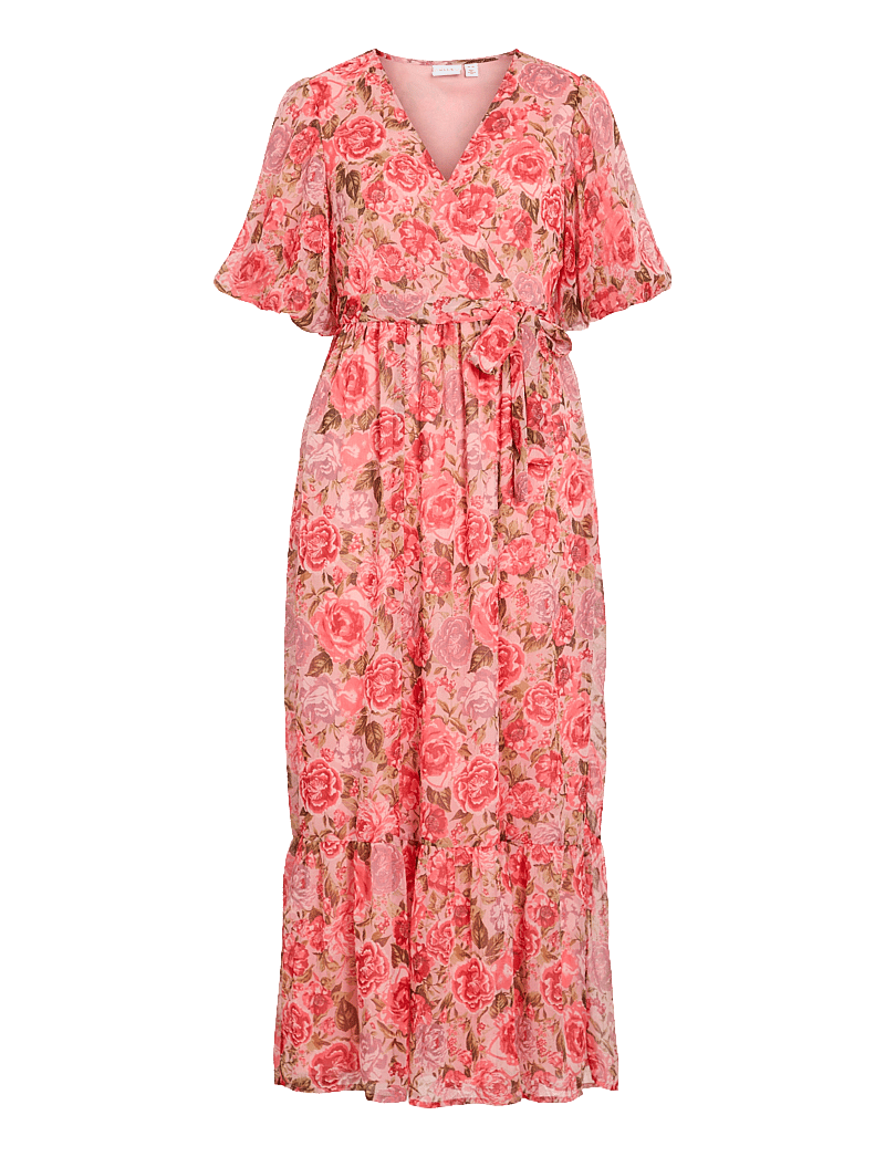Vila - VIPALMA S/S ANKLE DRESS/DC/KA - sommerkleider - dubarry - 1