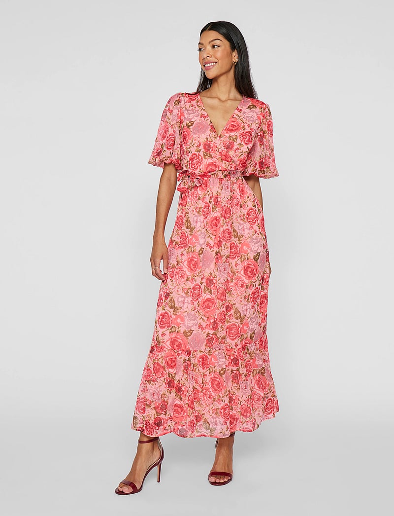 Vila - VIPALMA S/S ANKLE DRESS/DC/KA - sommerkleider - dubarry - 0