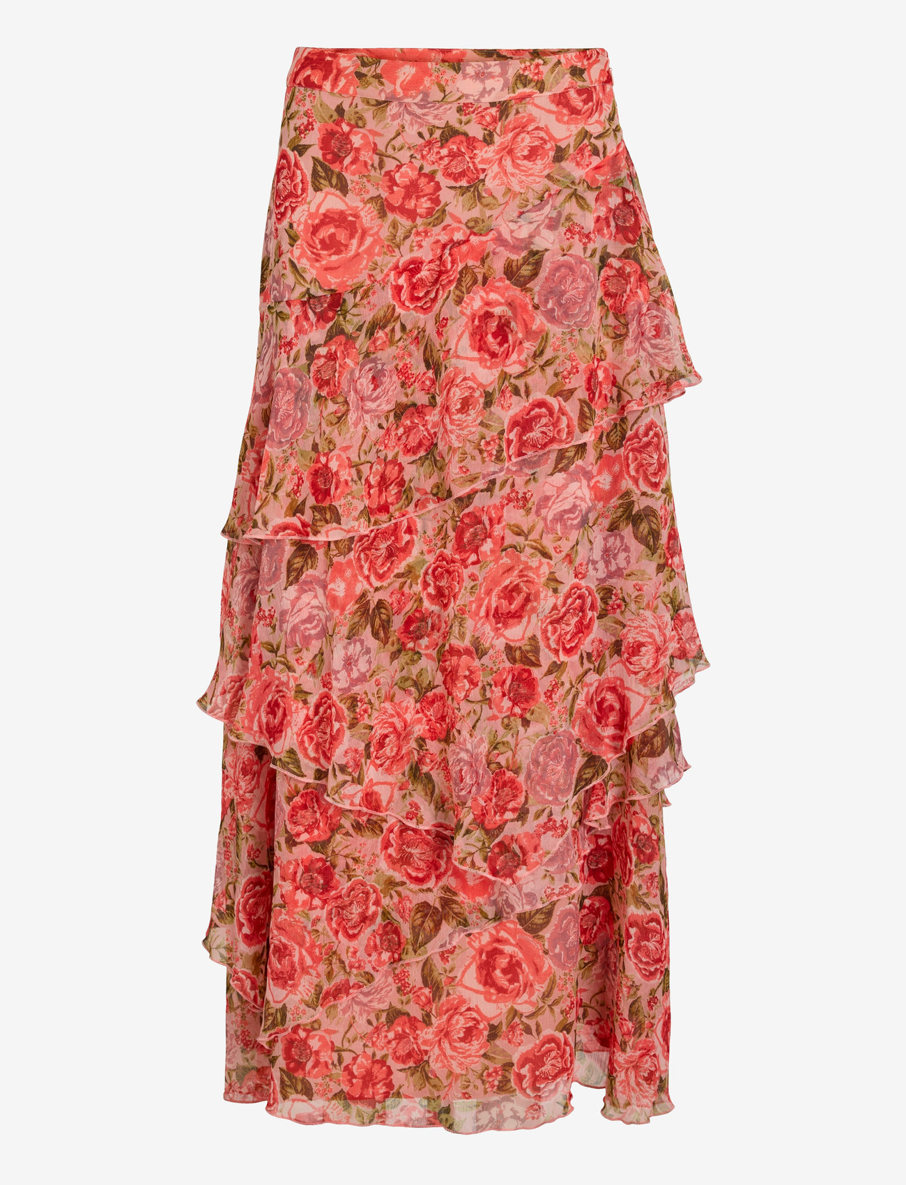 Vila - VIPALMA HW MAXI LAYER SKIRT/DC/KA - maxi nederdele - dubarry - 1