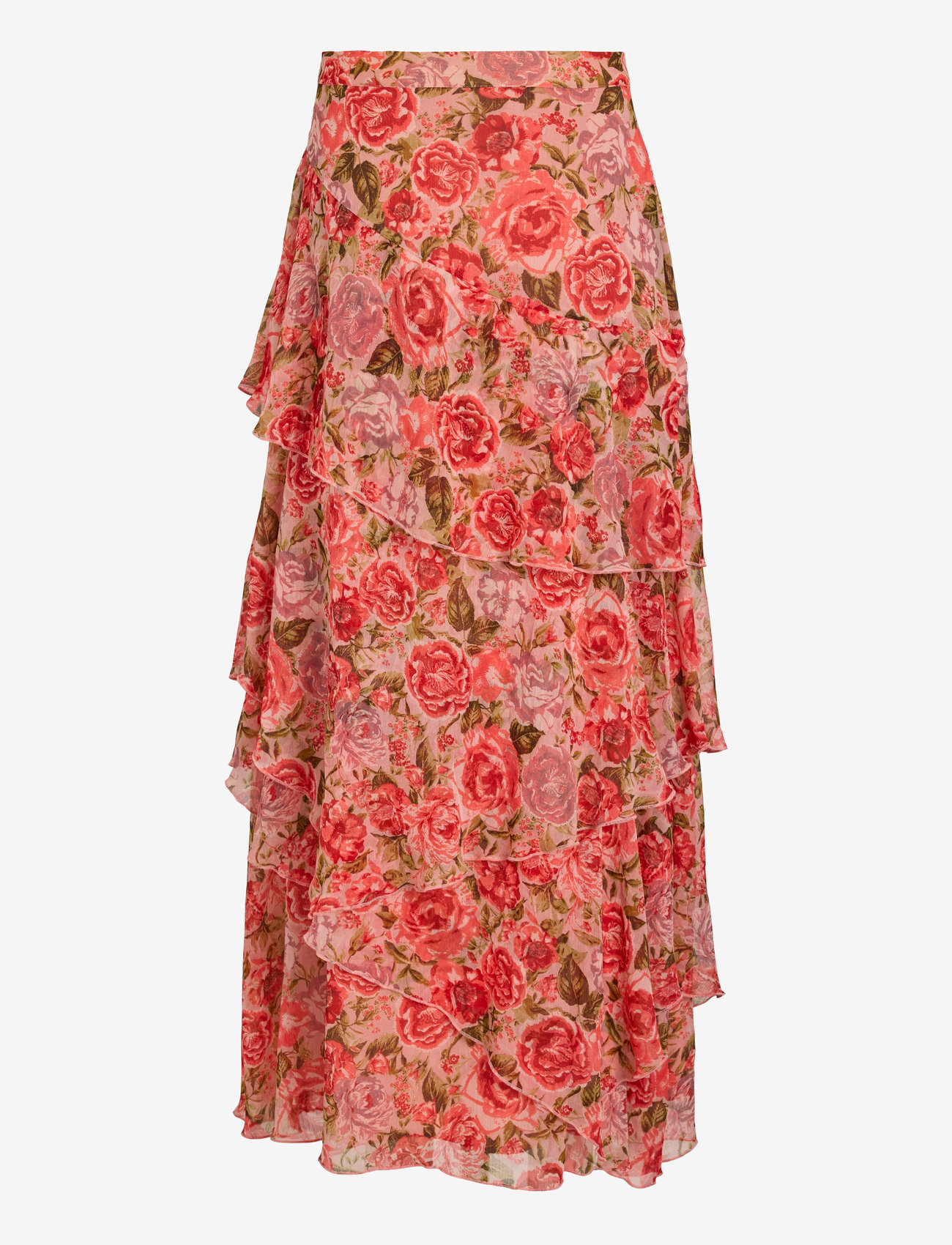 Vila - VIPALMA HW MAXI LAYER SKIRT/DC/KA - maxi nederdele - dubarry - 2