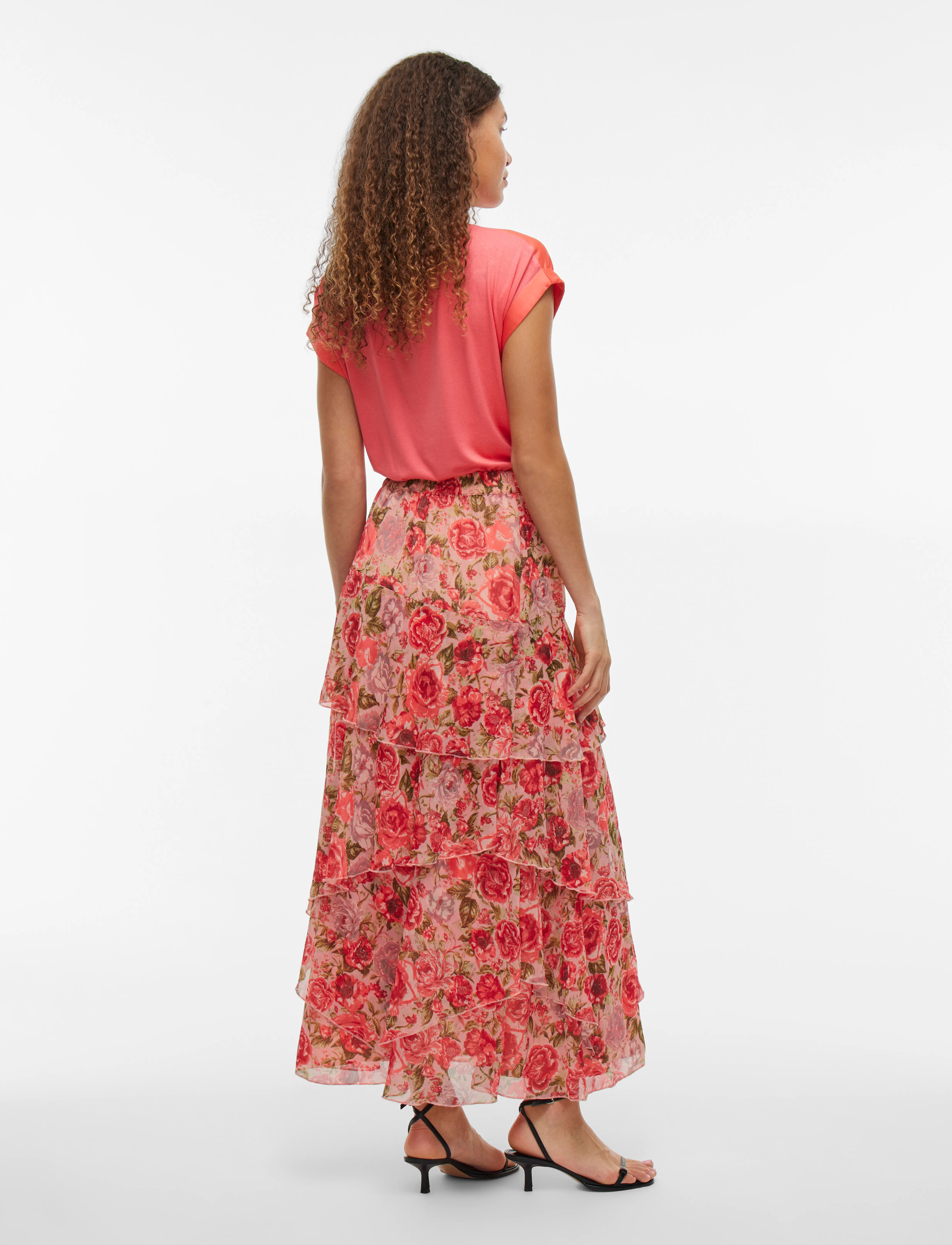 Vila - VIPALMA HW MAXI LAYER SKIRT/DC/KA - dubarry - 3