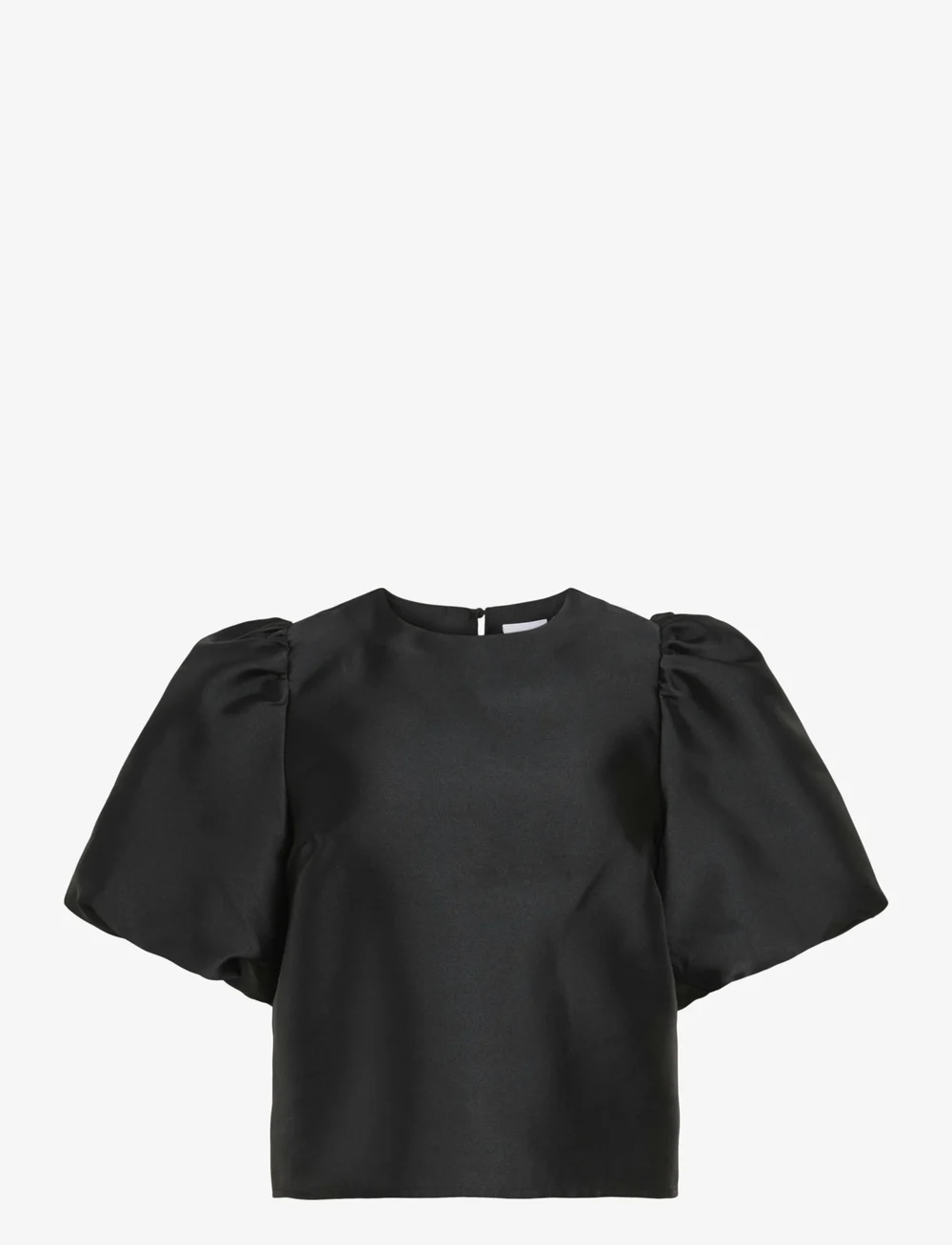 Vila - VISHINA 2/4 O-NECK TOP/DC/KA - kortermede bluser - black - 0