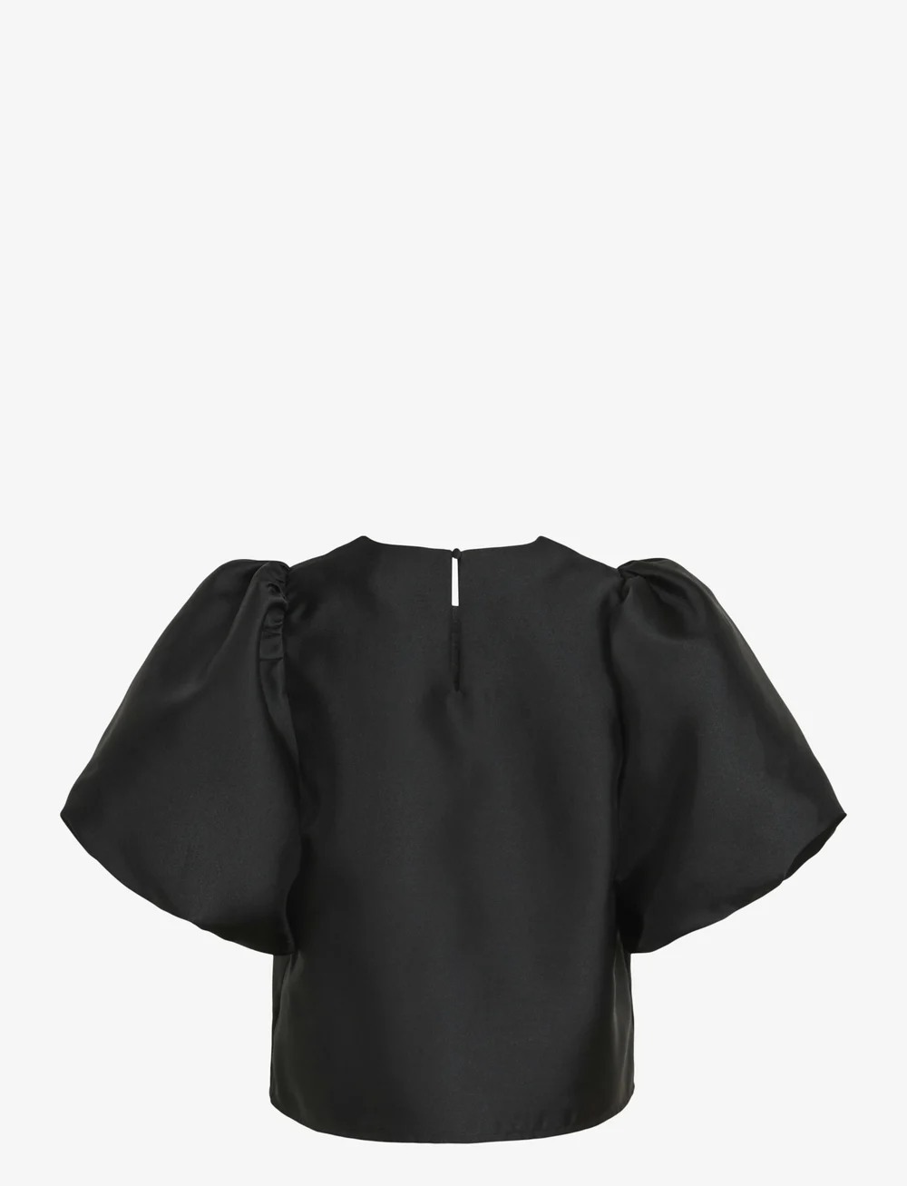 Vila - VISHINA 2/4 O-NECK TOP/DC/KA - kortermede bluser - black - 1