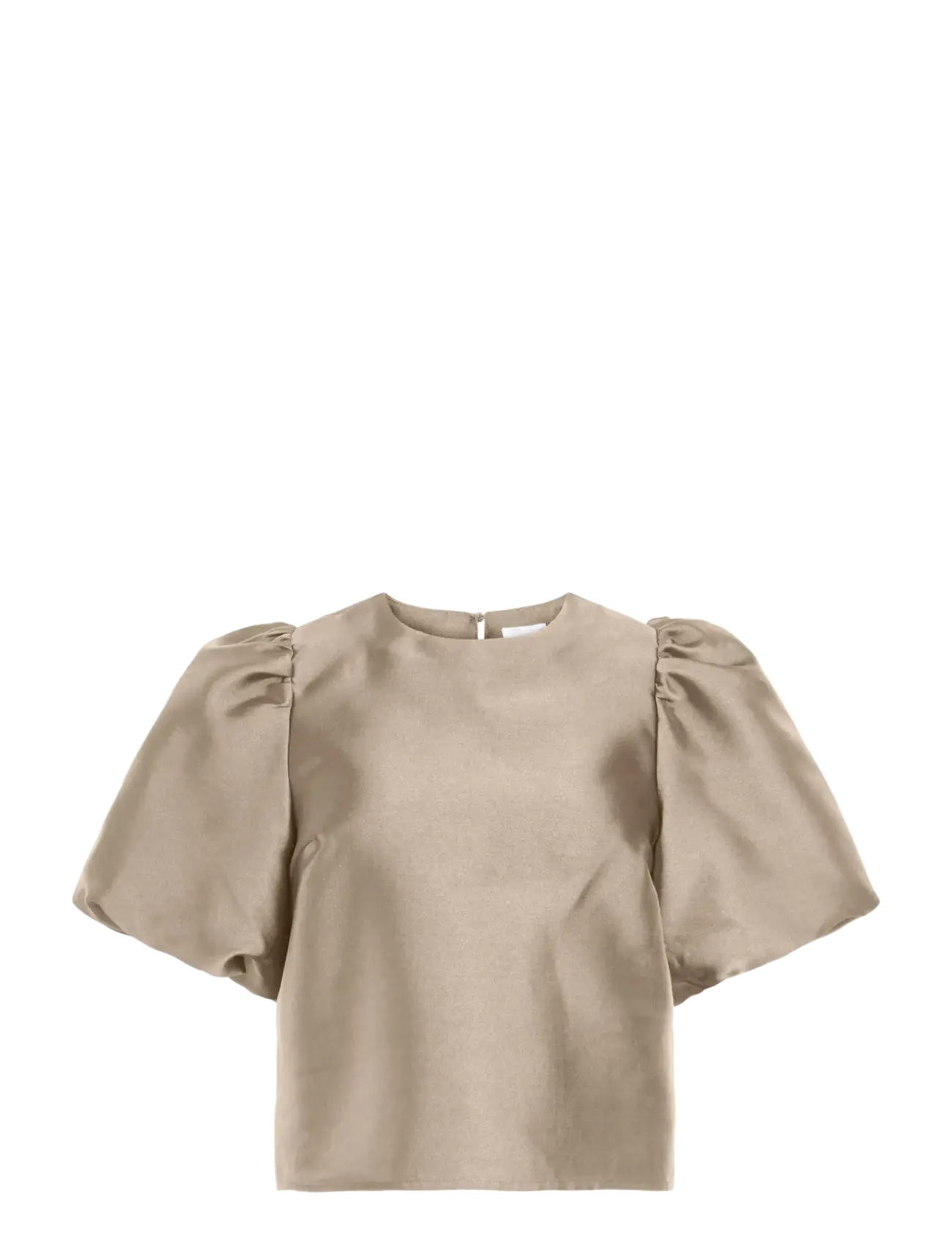 Vila - VISHINA 2/4 O-NECK TOP/DC/KA - cement - 0