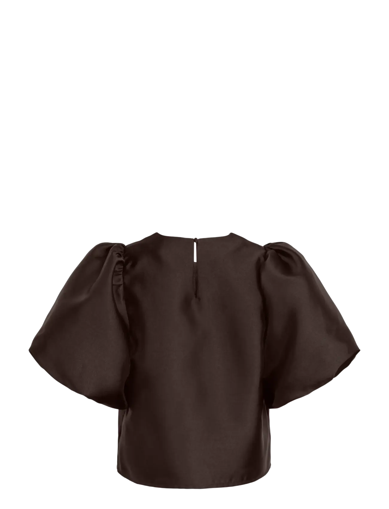 Vila - VISHINA 2/4 O-NECK TOP/1/DC/KA - short-sleeved blouses - coffee bean - 1