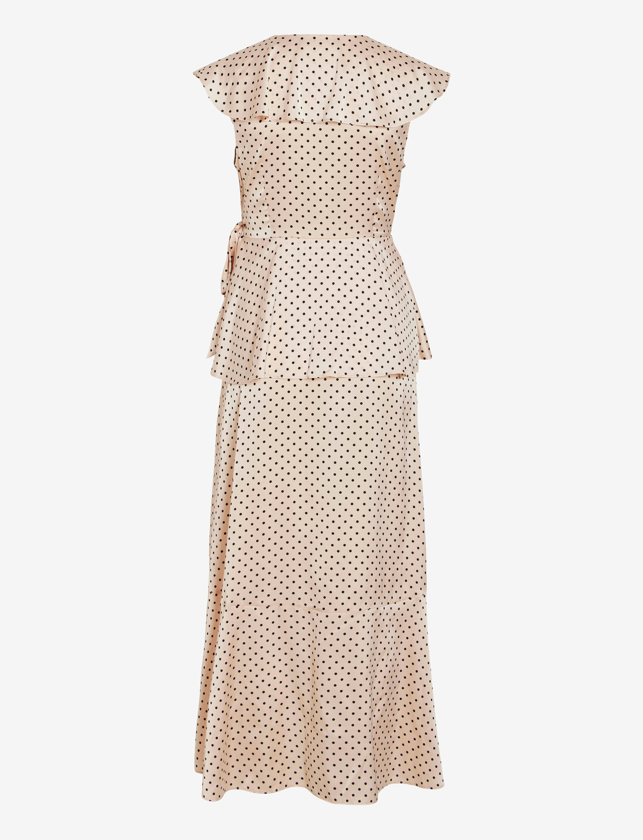 Vila - VIKIMMIE S/S WRAP ANKLE DRESS/DC/KA - cocktailkleider - peach whip - 2