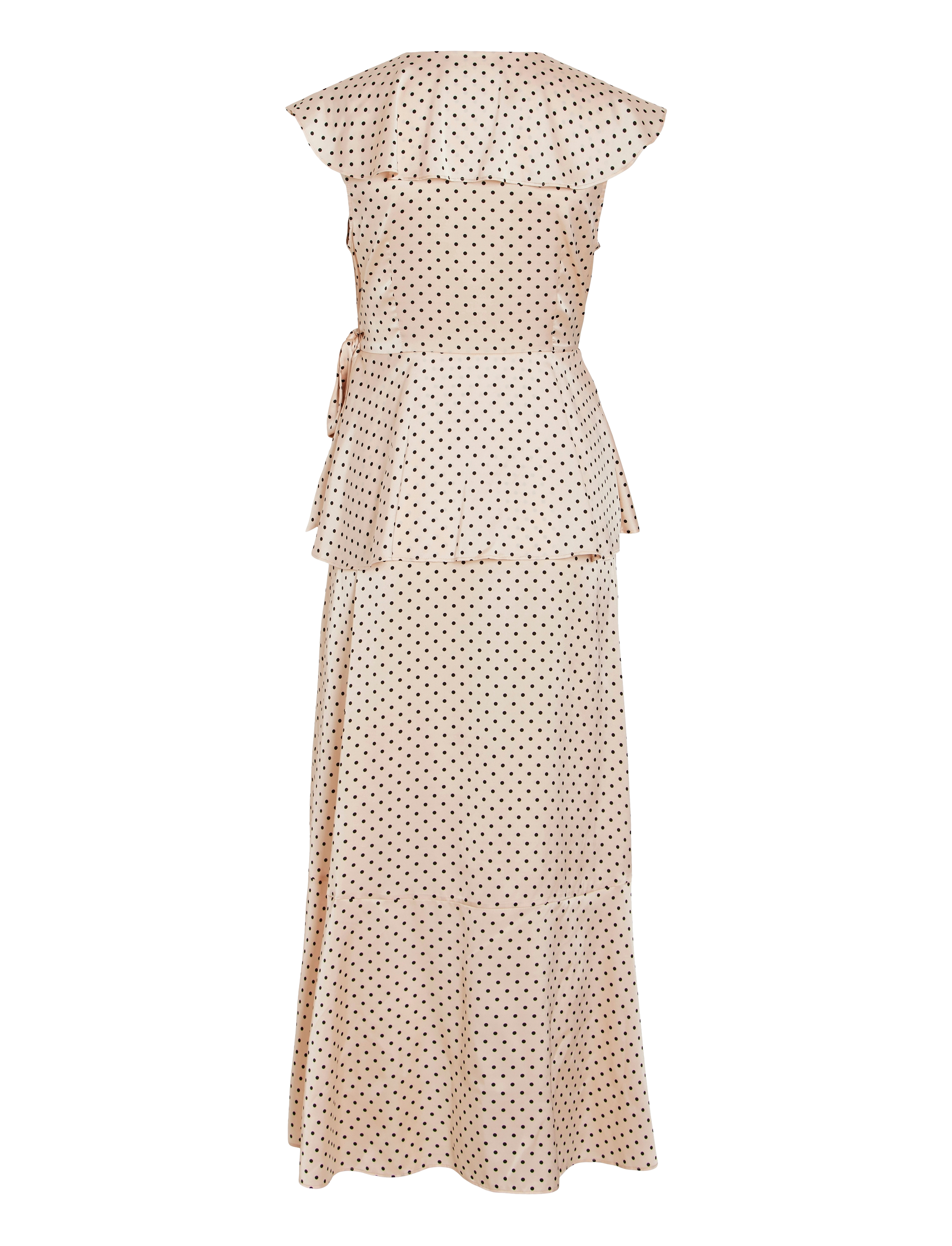 Vila - VIKIMMIE S/S WRAP ANKLE DRESS/DC/KA - peach whip - 2