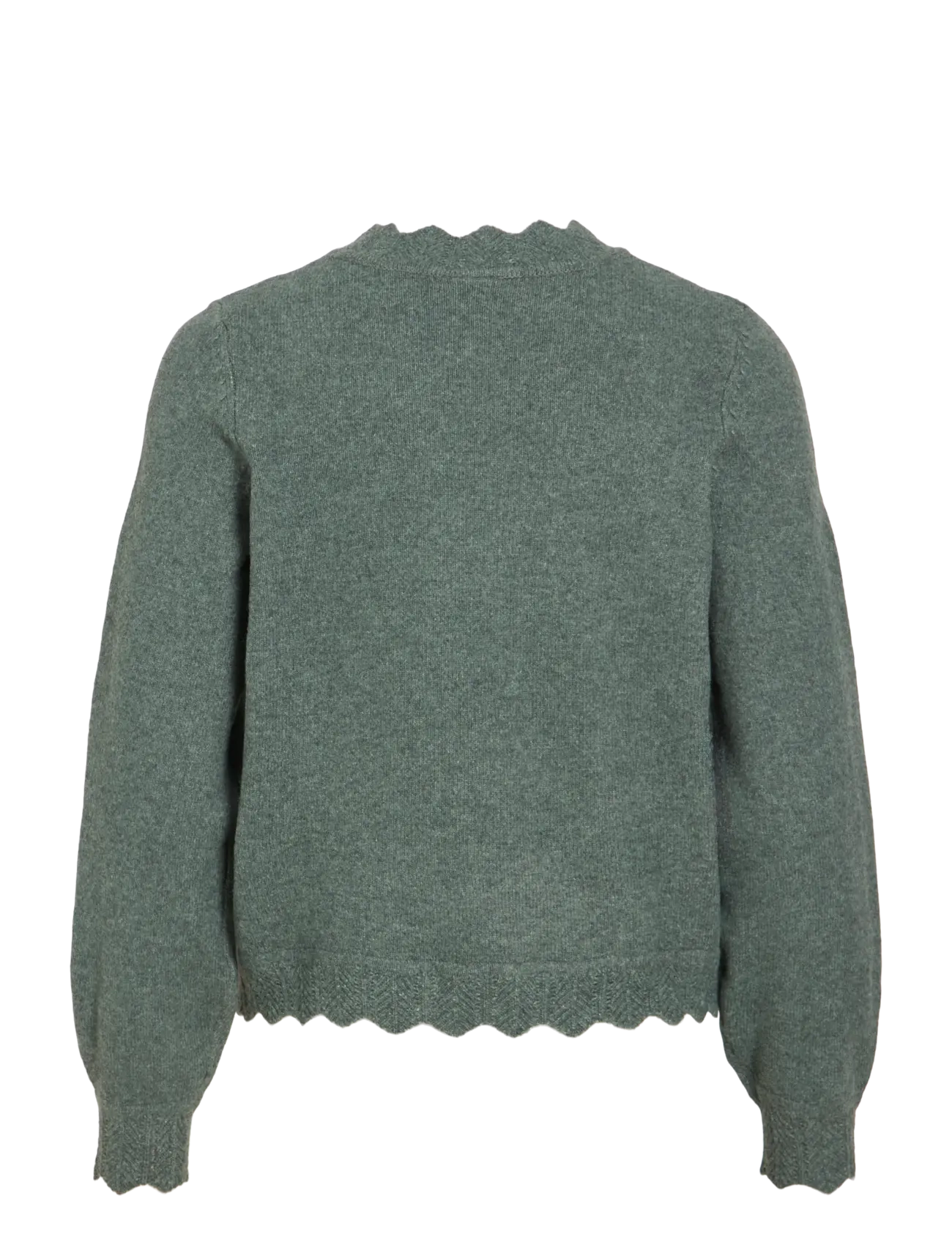 Vila - VINIKOLINA O-NECK L/S KNIT TOP - NOOS - pullover - balsam green - 2