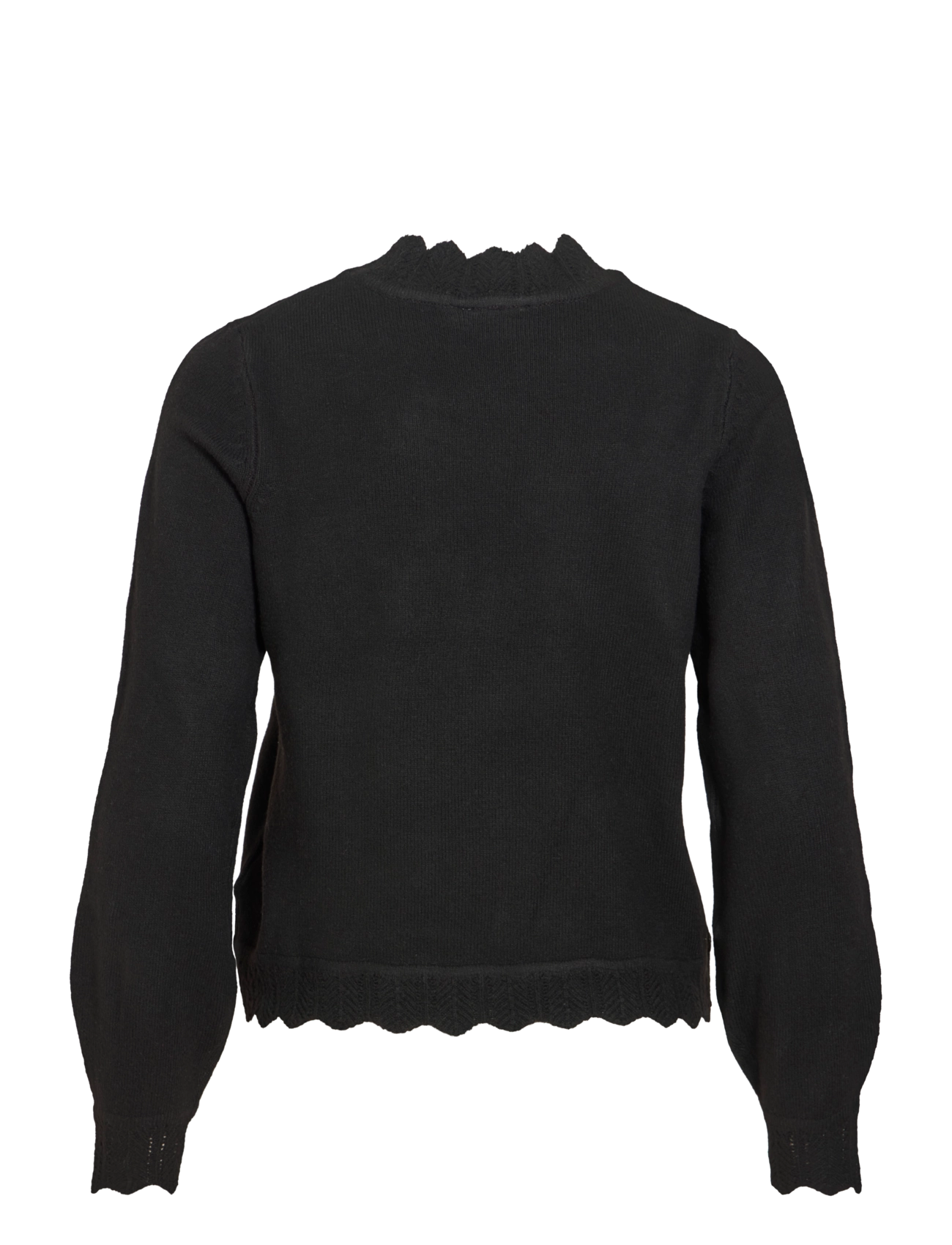 Vila - VINIKOLINA O-NECK L/S KNIT TOP - NOOS - pullover - black beauty - 2