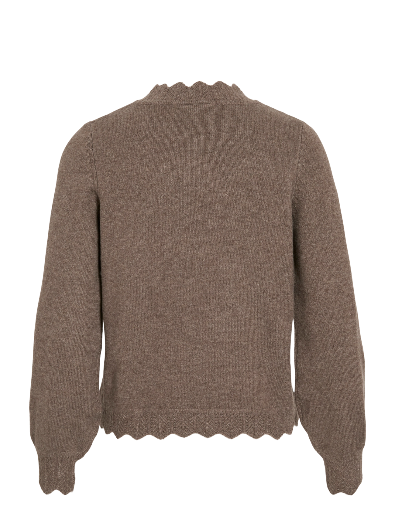 Vila - VINIKOLINA O-NECK L/S KNIT TOP - NOOS - kampsunid - falcon - 2