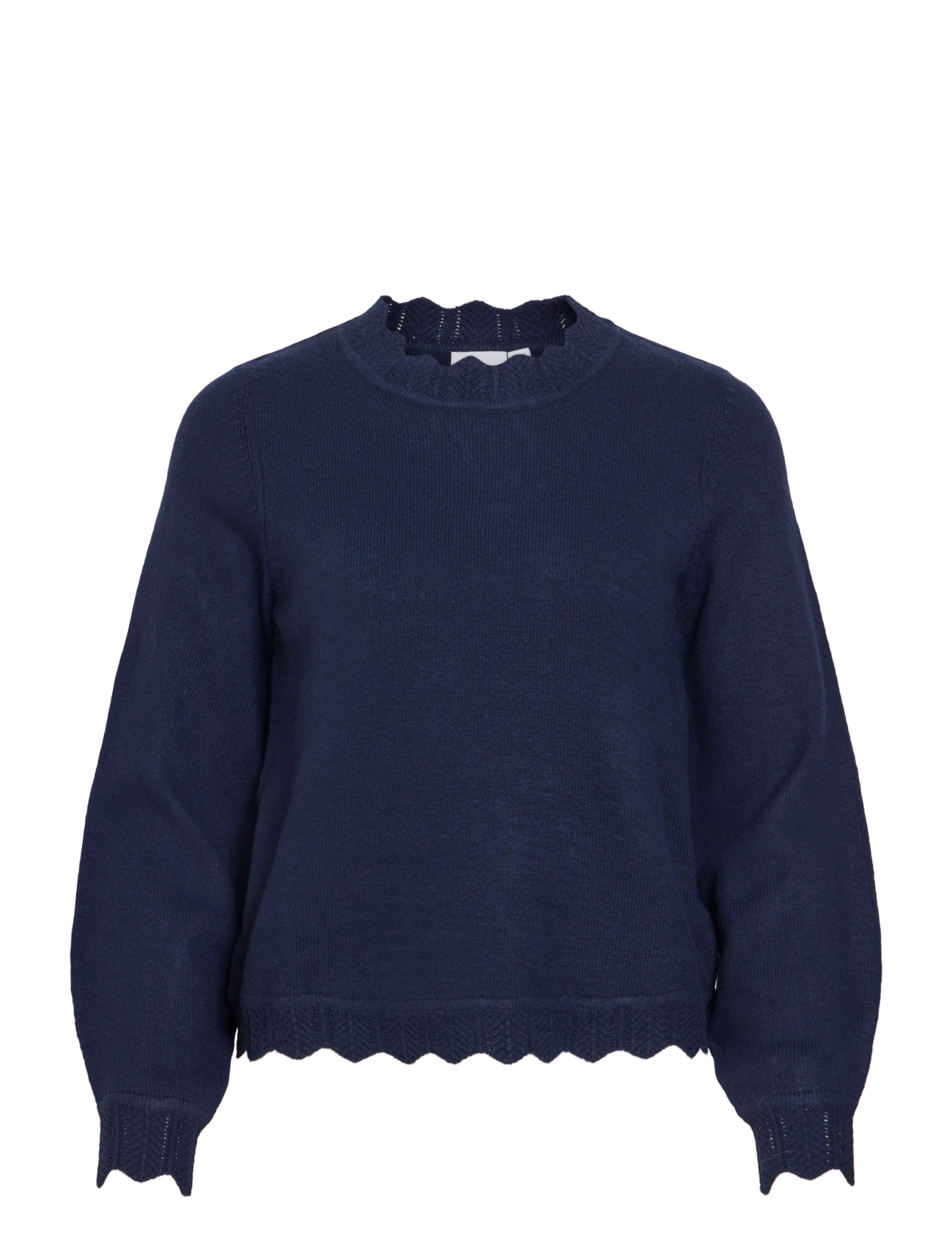 Vila VINIKOLINA O-NECK L/S KNIT TOP - NOOS - Kampsunid - NAVY BLAZER / navy
