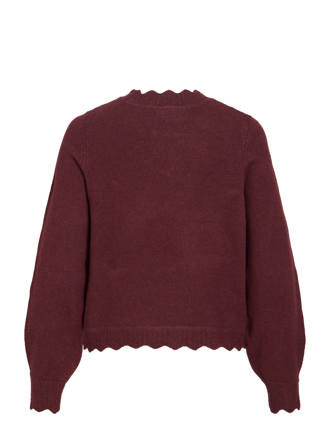 Vila - VINIKOLINA O-NECK L/S KNIT TOP - NOOS - kampsunid - port royale - 2