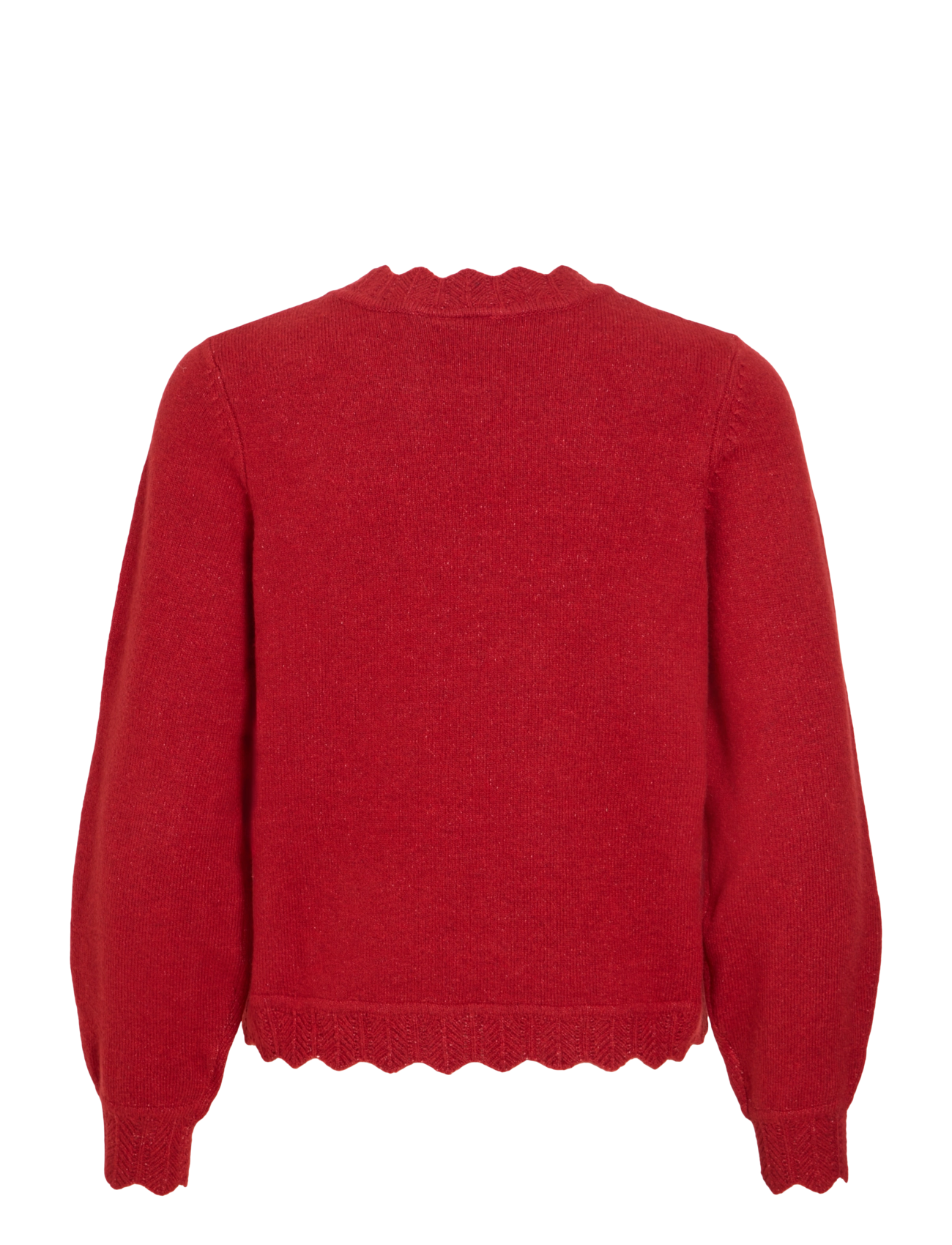 Vila - VINIKOLINA O-NECK L/S KNIT TOP - NOOS - pullover - savvy red - 1