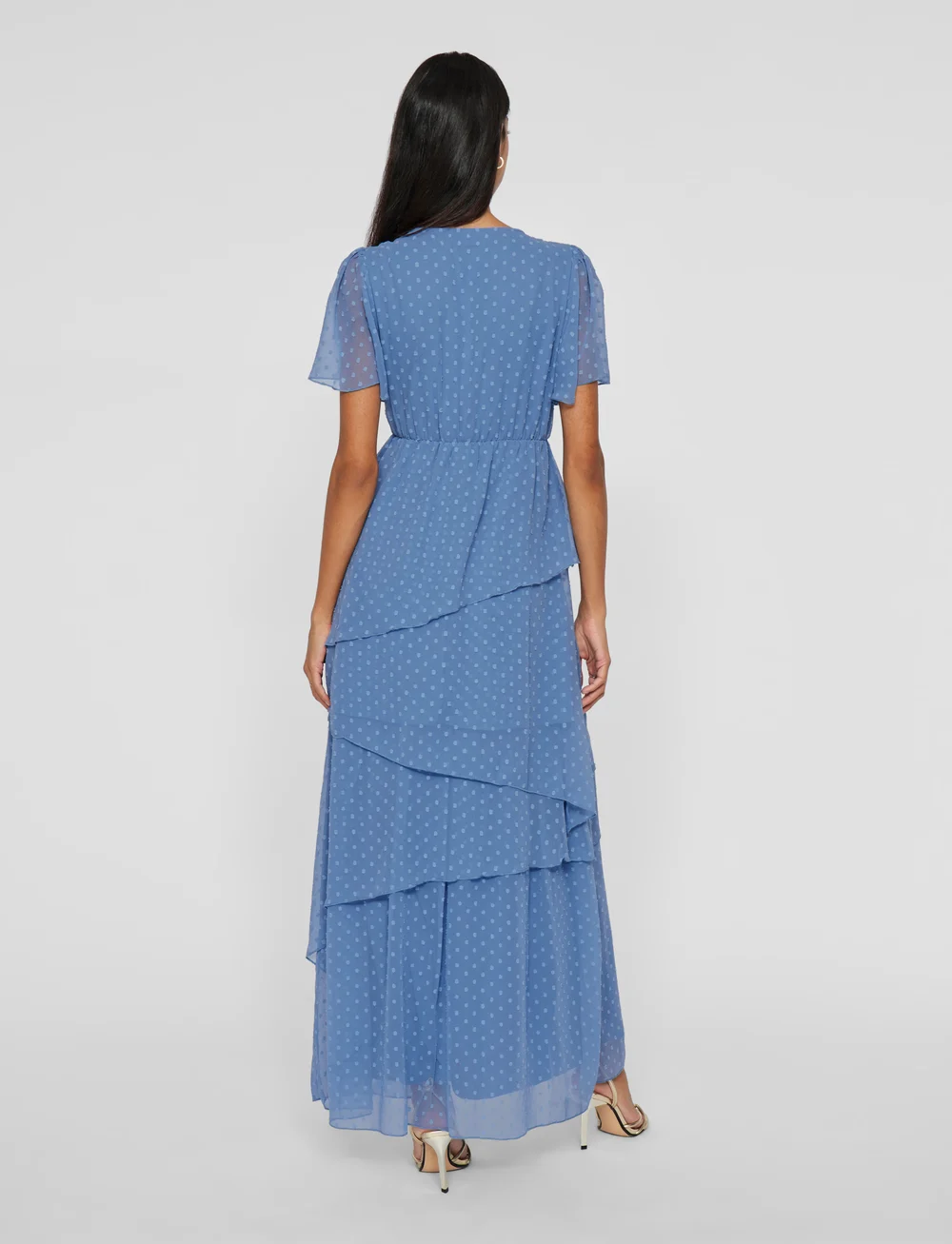 Vila - VIDOBBY S/S ANKEL LAYER DRESS/DC/KA - sommerkjoler - coronet blue - 3