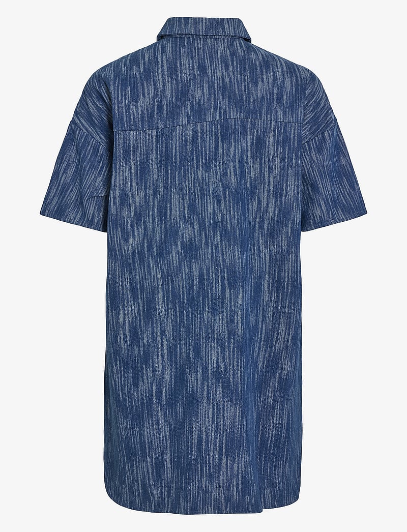 Vila - VIKUBRA 2/4 DEMIM DRESS - paitamekot - medium blue denim - 1