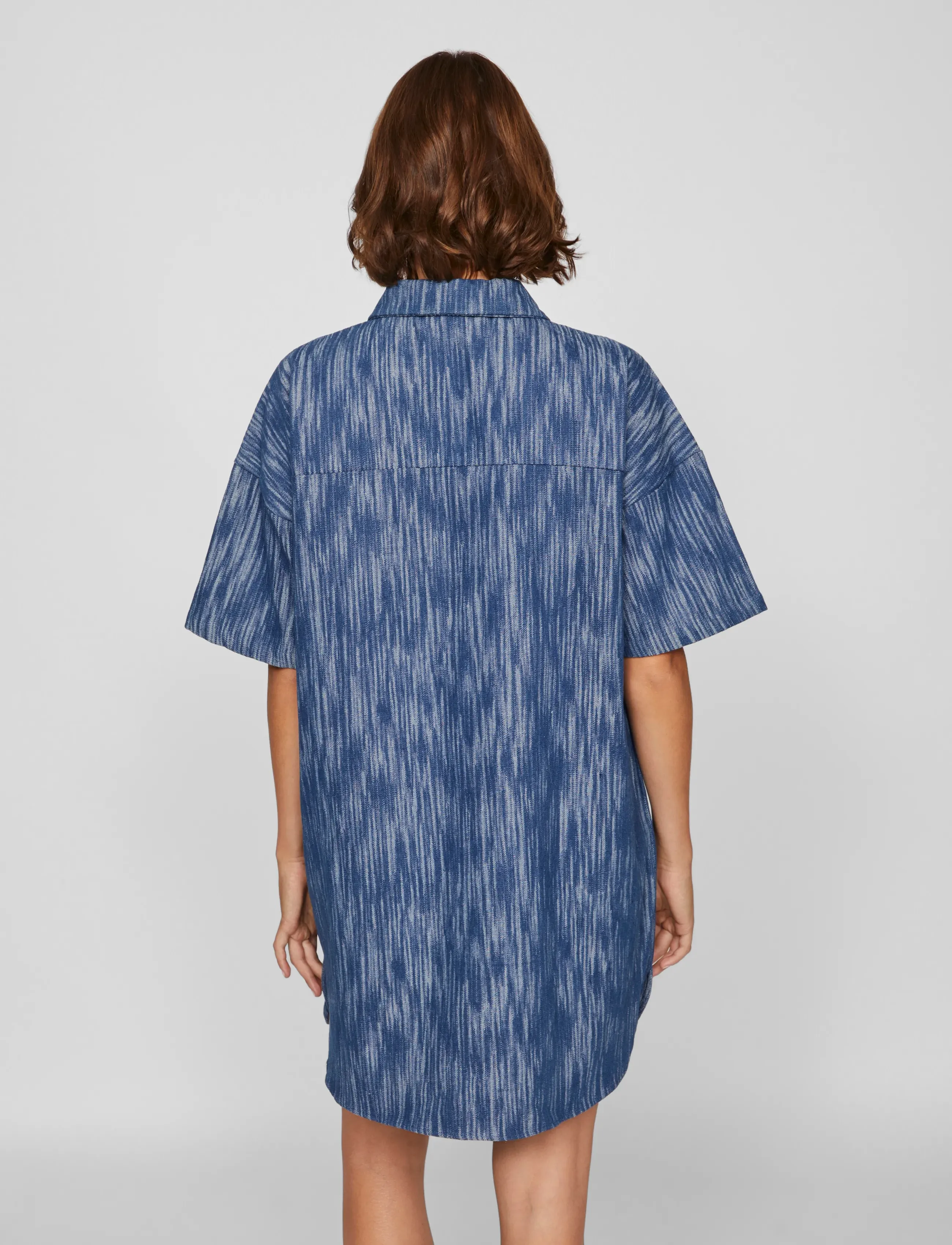 Vila - VIKUBRA 2/4 DEMIM DRESS - teksakleidid - medium blue denim - 3