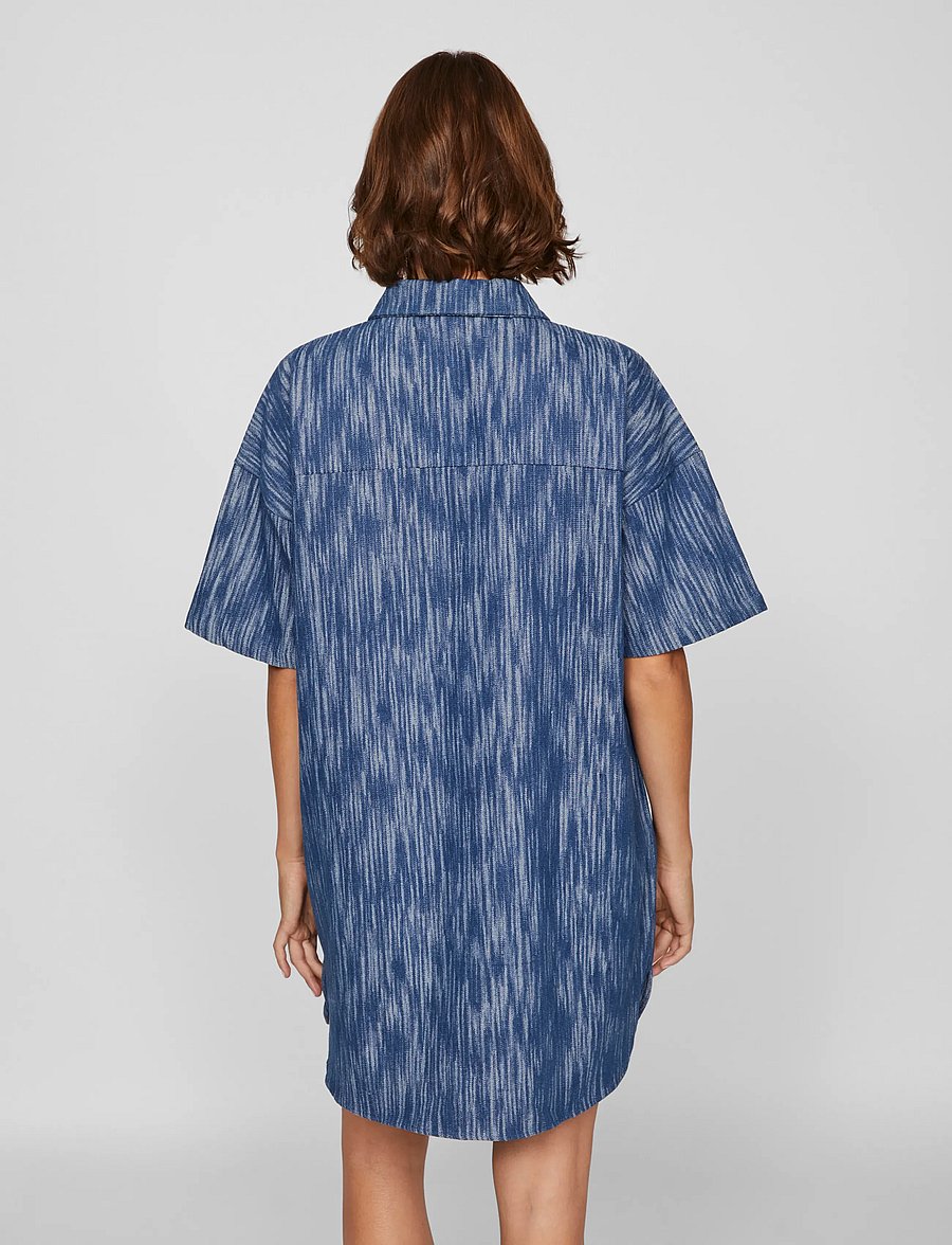 Vila - VIKUBRA 2/4 DEMIM DRESS - denim dresses - medium blue denim - 3