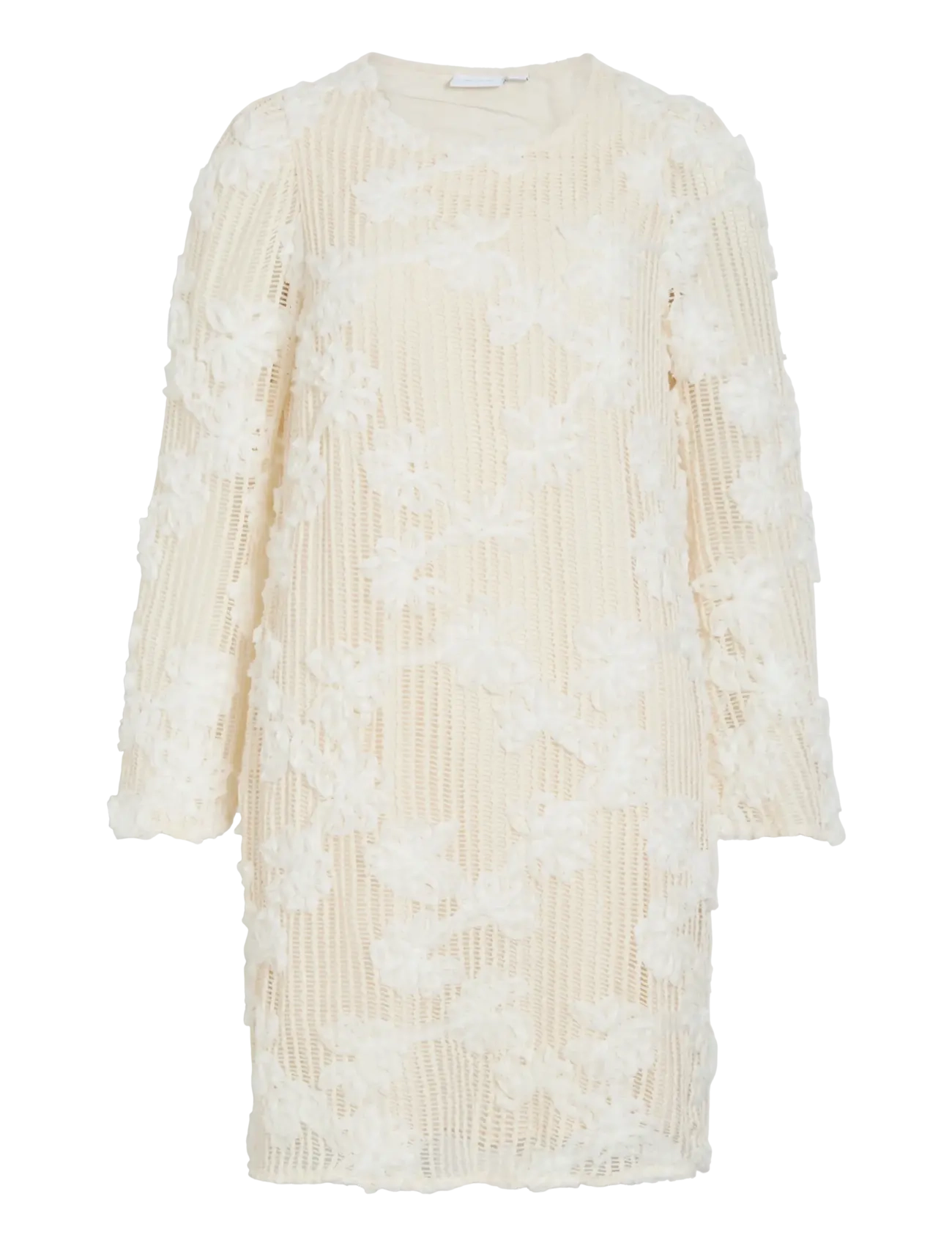 VILA Vilaras L/S Kleid Cream - 42 - Damen