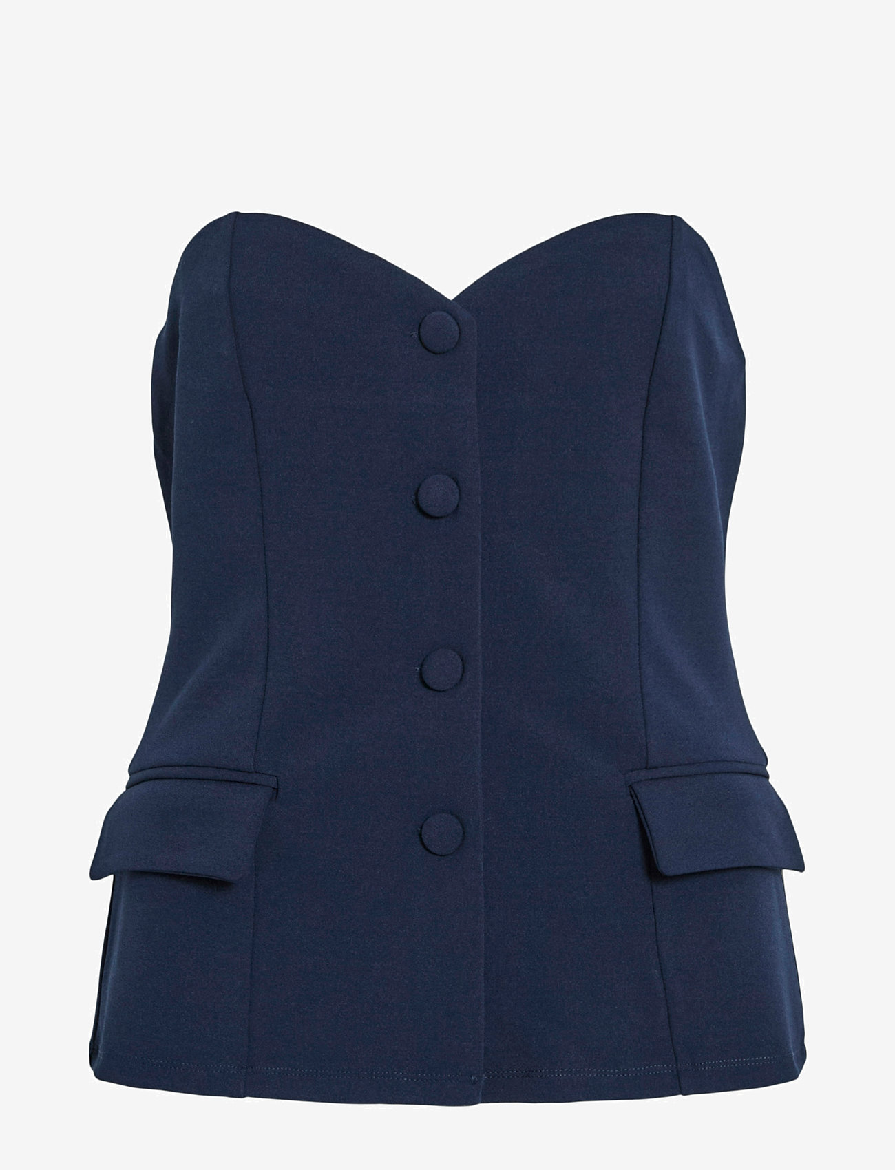 Vila VIPERIS BANDEAU TOP/DC/KA - T-shirts & tops - NAVY BLAZER / navy