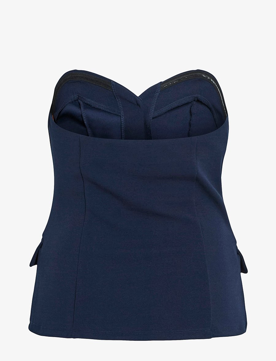 Vila - VIPERIS BANDEAU TOP/DC/KA - Ärmellose tops - navy blazer - 1
