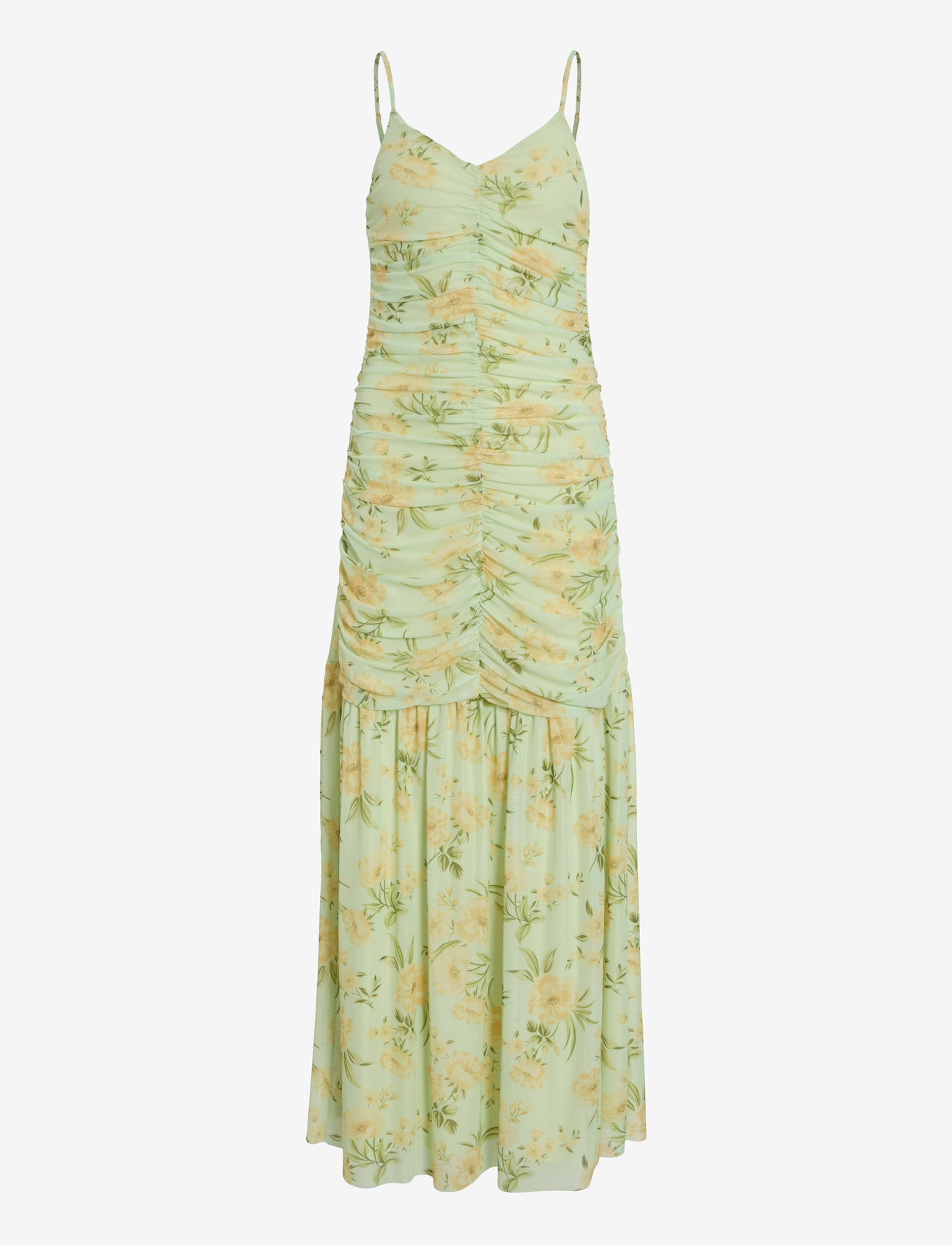 Vila - VIUMA MESH STRAP MAXI DRESS/DC/KA - sommerkjoler - margarita - 0