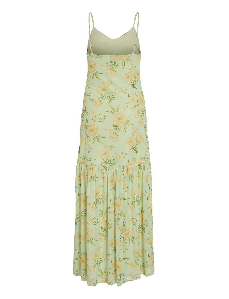 Vila - VIUMA MESH STRAP MAXI DRESS/DC/KA - suvekleidid - margarita - 1