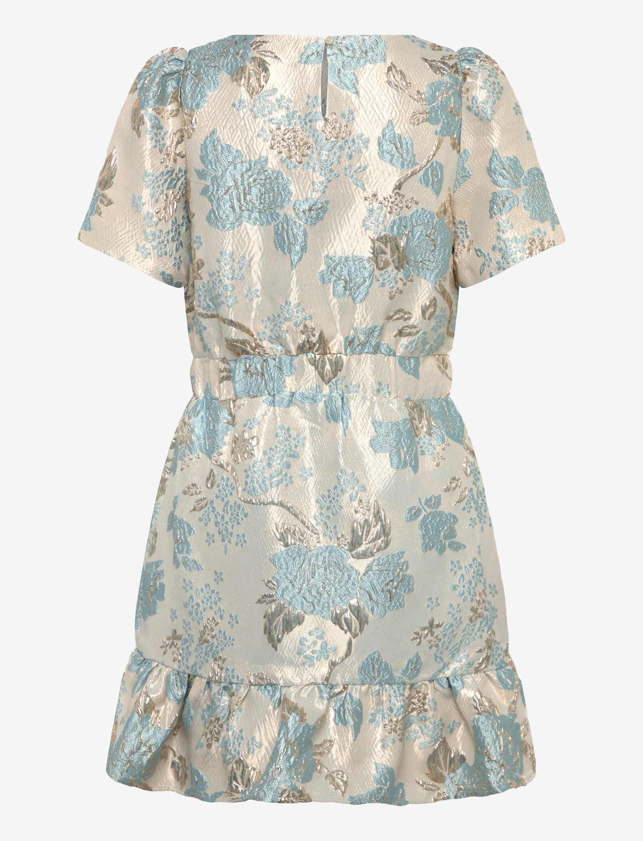 Vila - VIOTHEA O-NECK L/S SHORT DRESS/DC/LN - konfirmation - snow white - 1