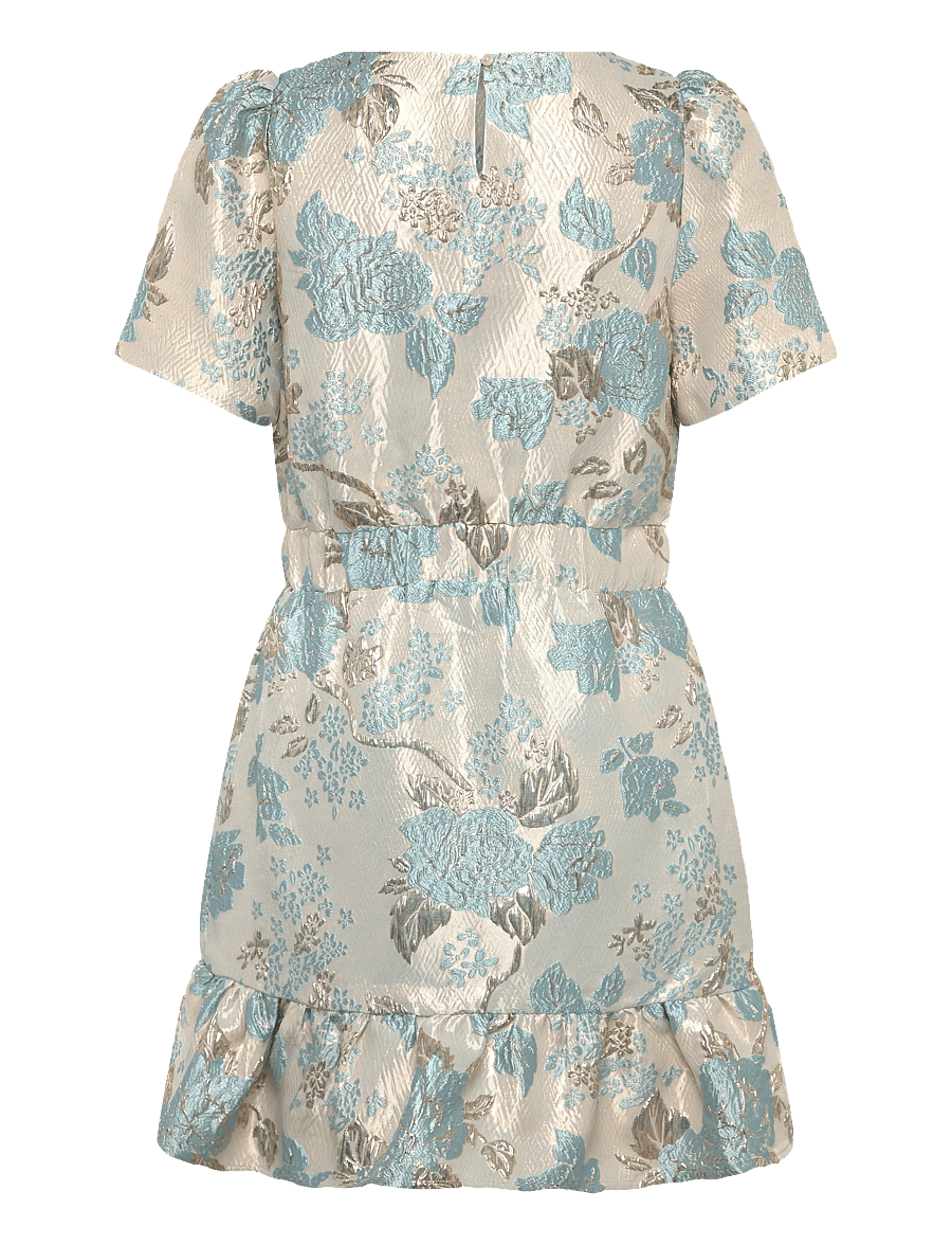 Vila - VIOTHEA O-NECK L/S SHORT DRESS/DC/LN - konfirmationstøj - snow white - 1