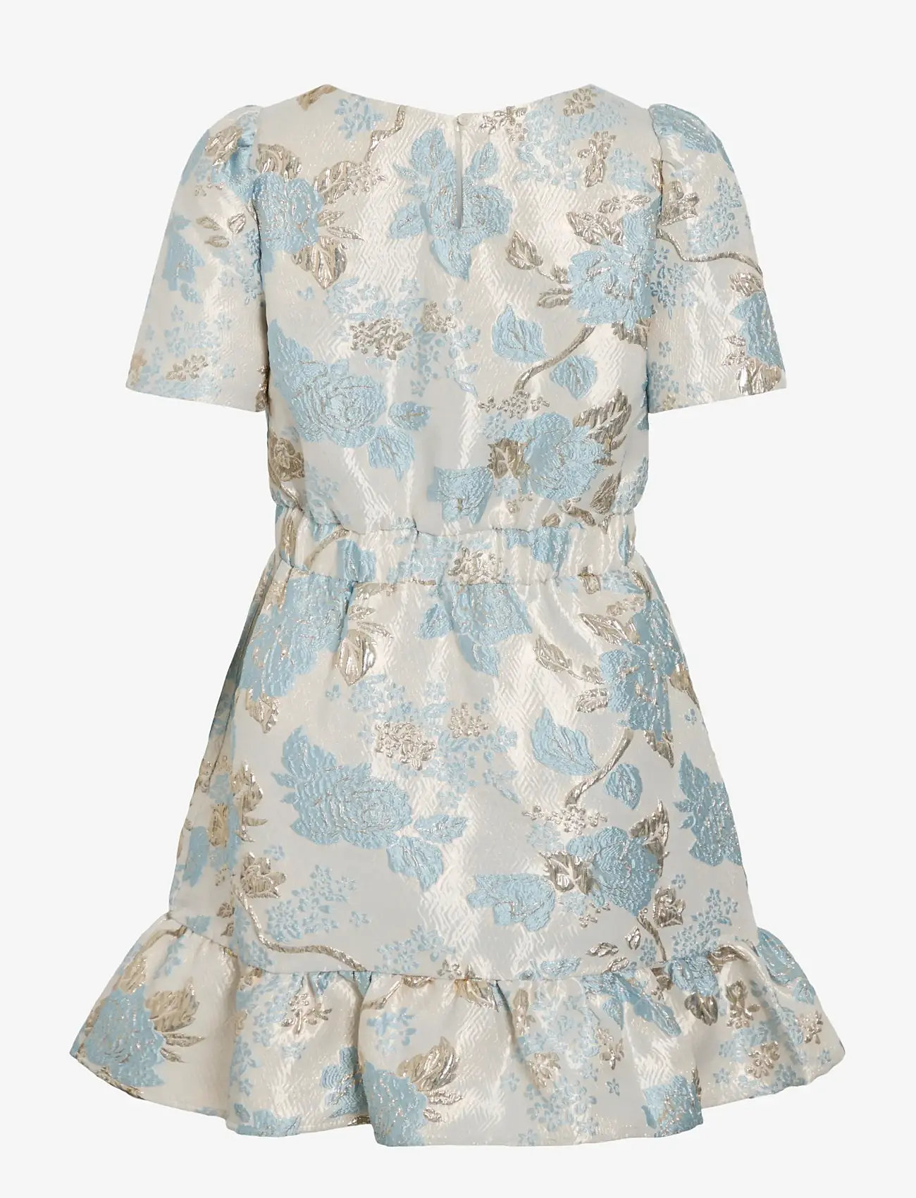 Vila - VIOTHEA O-NECK L/S SHORT DRESS/DC/LN - konfirmation - snow white - 2