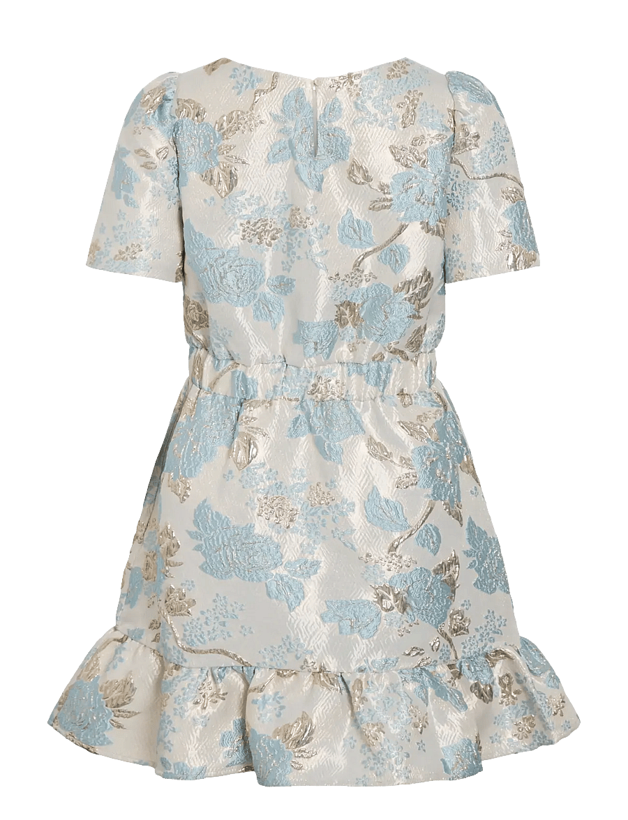 Vila - VIOTHEA O-NECK L/S SHORT DRESS/DC/LN - konfirmationstøj - snow white - 2